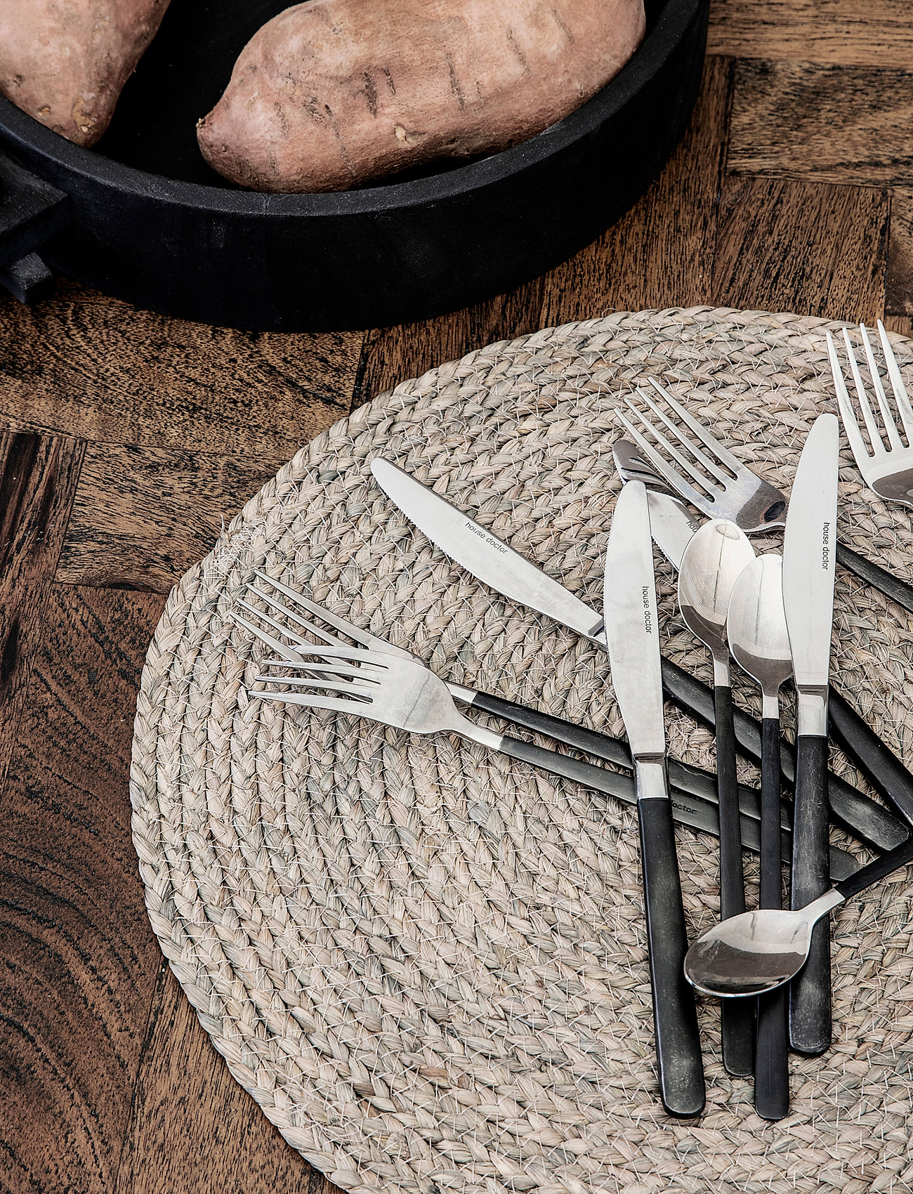 house doctor - Placemat, HDCircle, Light grey - placemats - light grey - 2