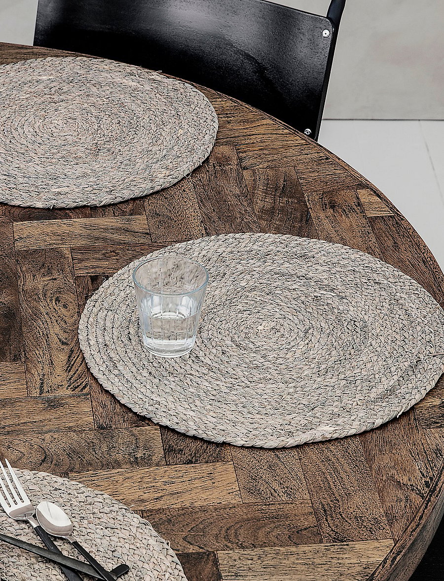 house doctor - Placemat, HDCircle, Light grey - platzdeckchen - light grey - 3