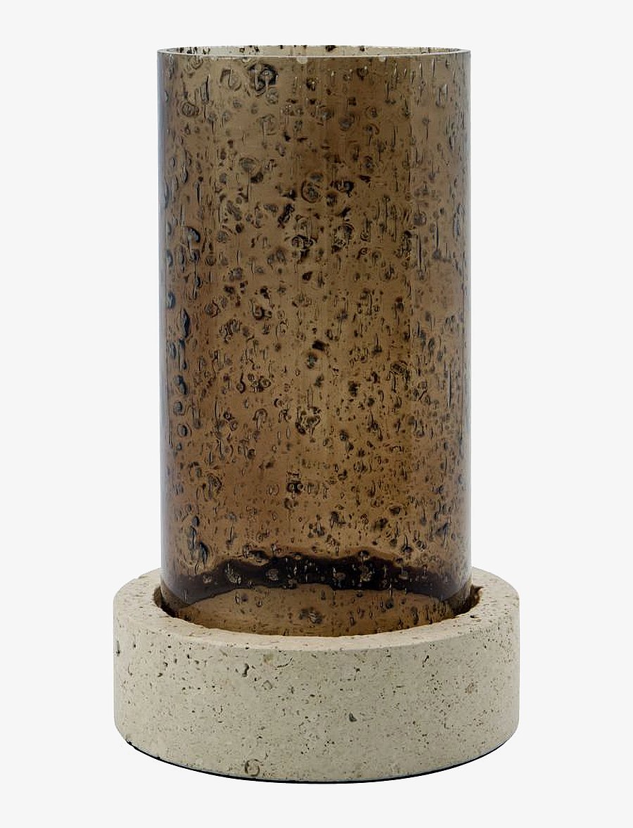 house doctor - Candle holder, HDRivo, Brown - brown - 0