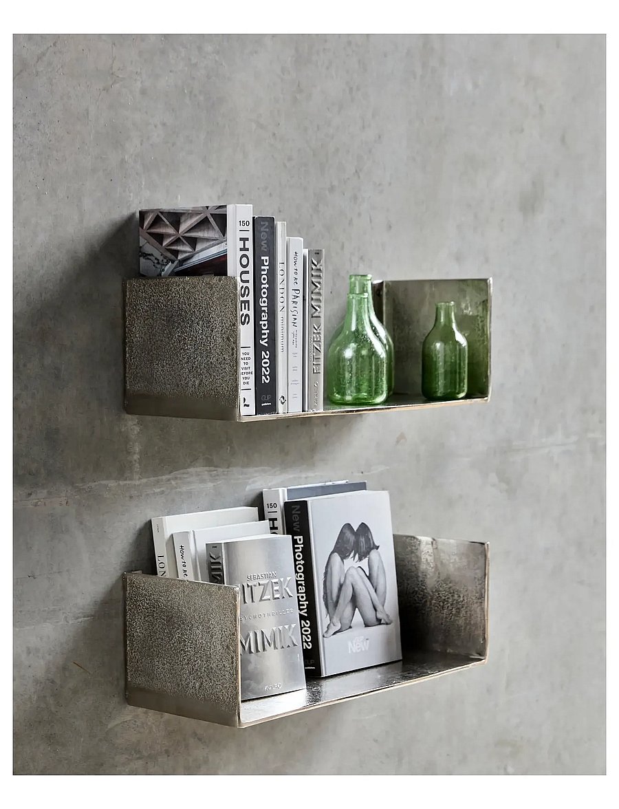 house doctor - Shelf, HDBoxie, Silver finish - regale und verwahrung - silver finish - 0