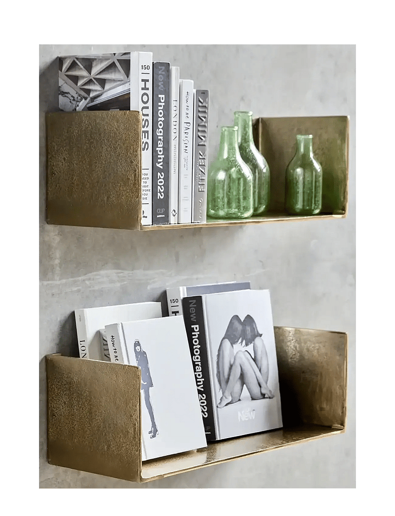 house doctor - Shelf, HDBoxie, Golden - regale und verwahrung - golden - 2