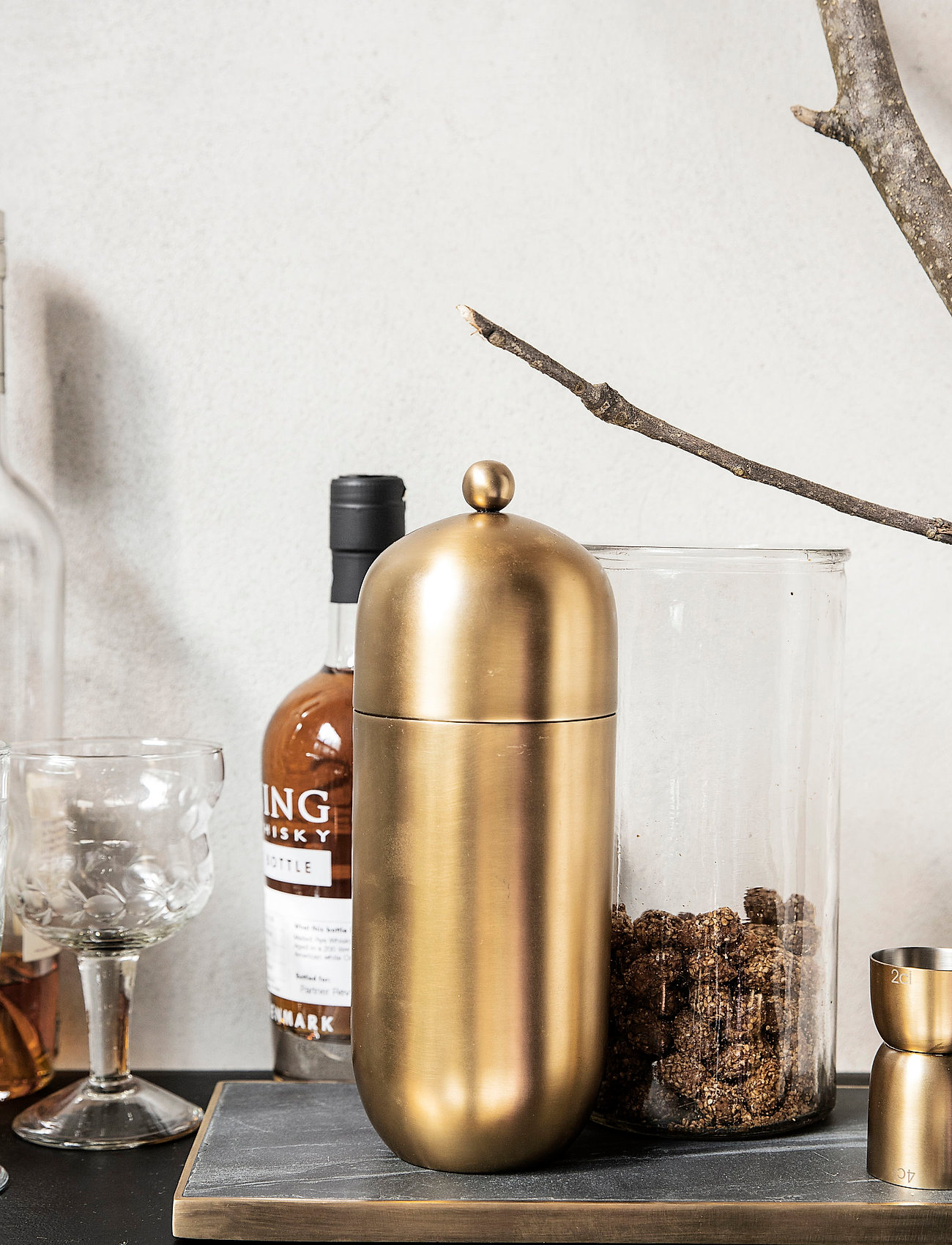 house doctor Alir Shaker, One Size, Gold, Tilbehør Til Drinks Og Barer > Shakere Og Cocktailredskaber, Unisex