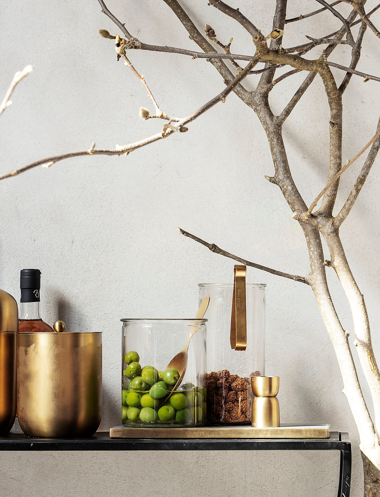 house doctor - Alir Shaker - shakers & cocktailtillbehör - brass finish - 2