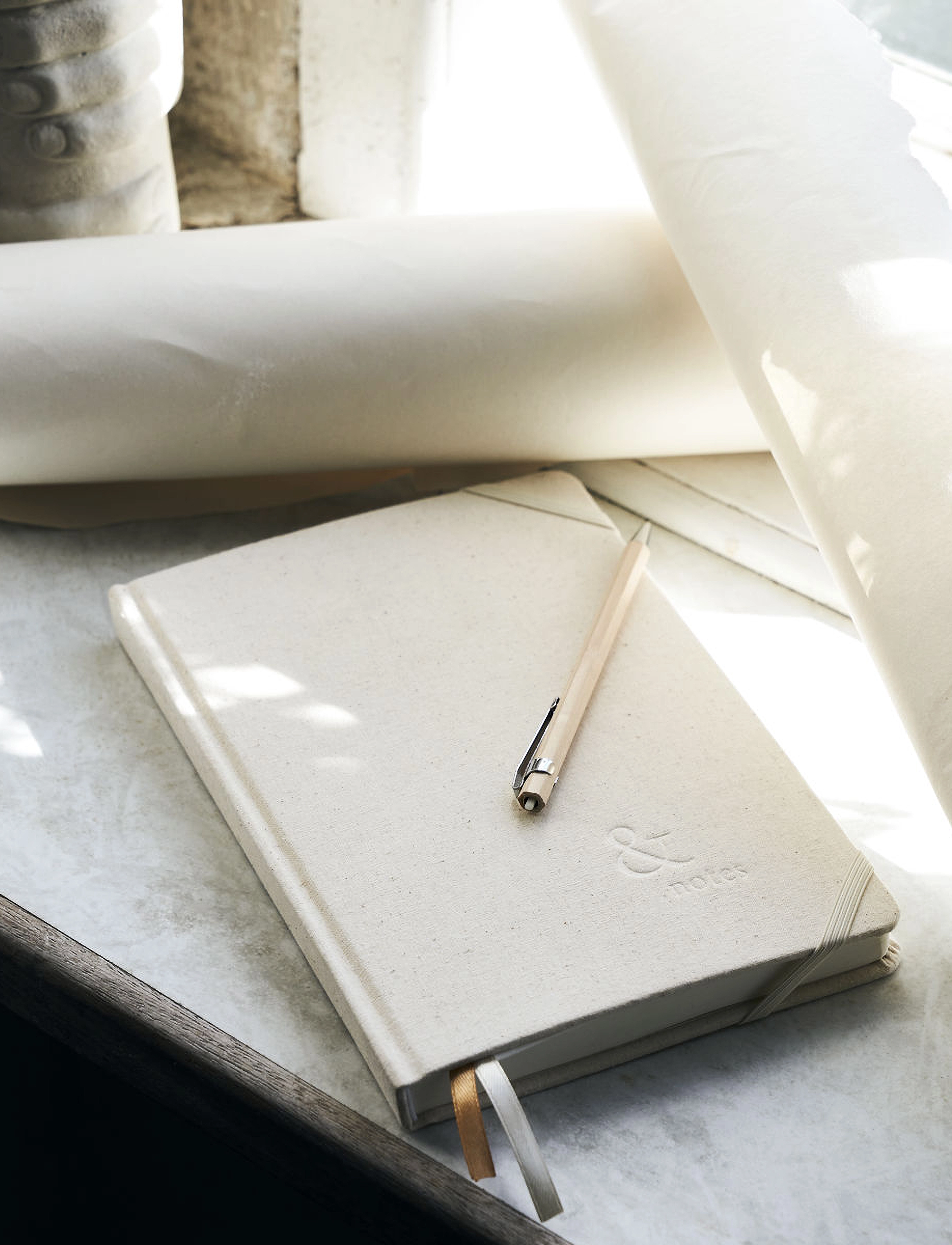 house doctor - Notebook, Journal, Beige - beige - 1