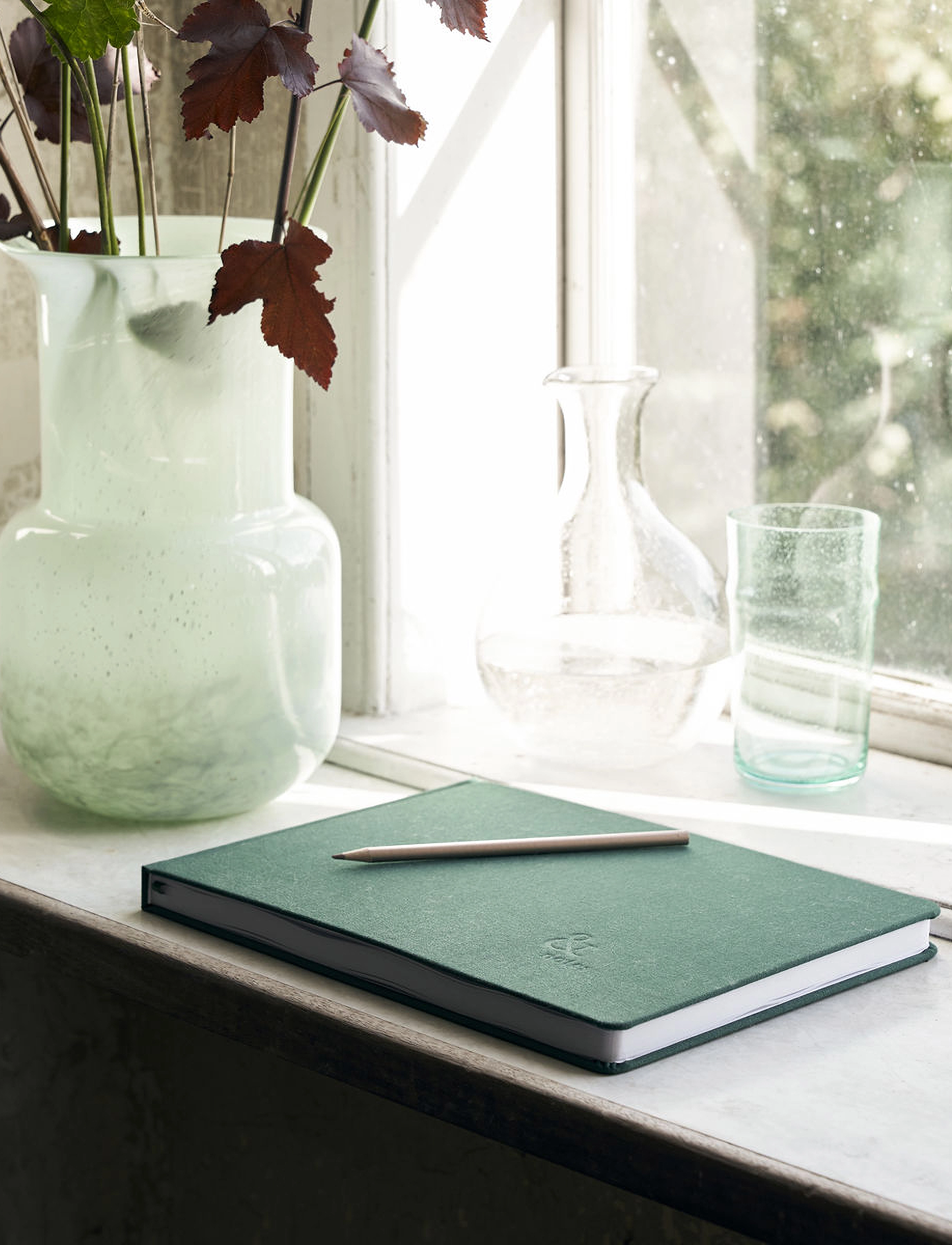 house doctor - Notebook, Guest, Dark Green - dark green - 1