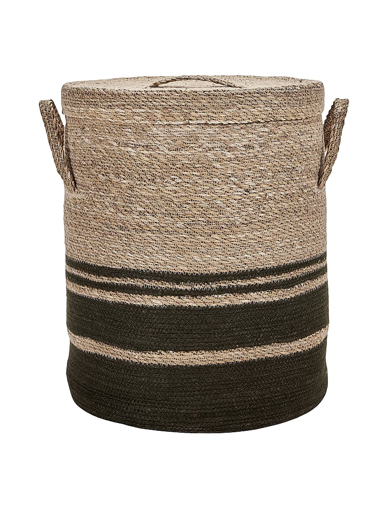 house doctor - Basket w. lid, Laundry - geschenk-tipps - army - 3