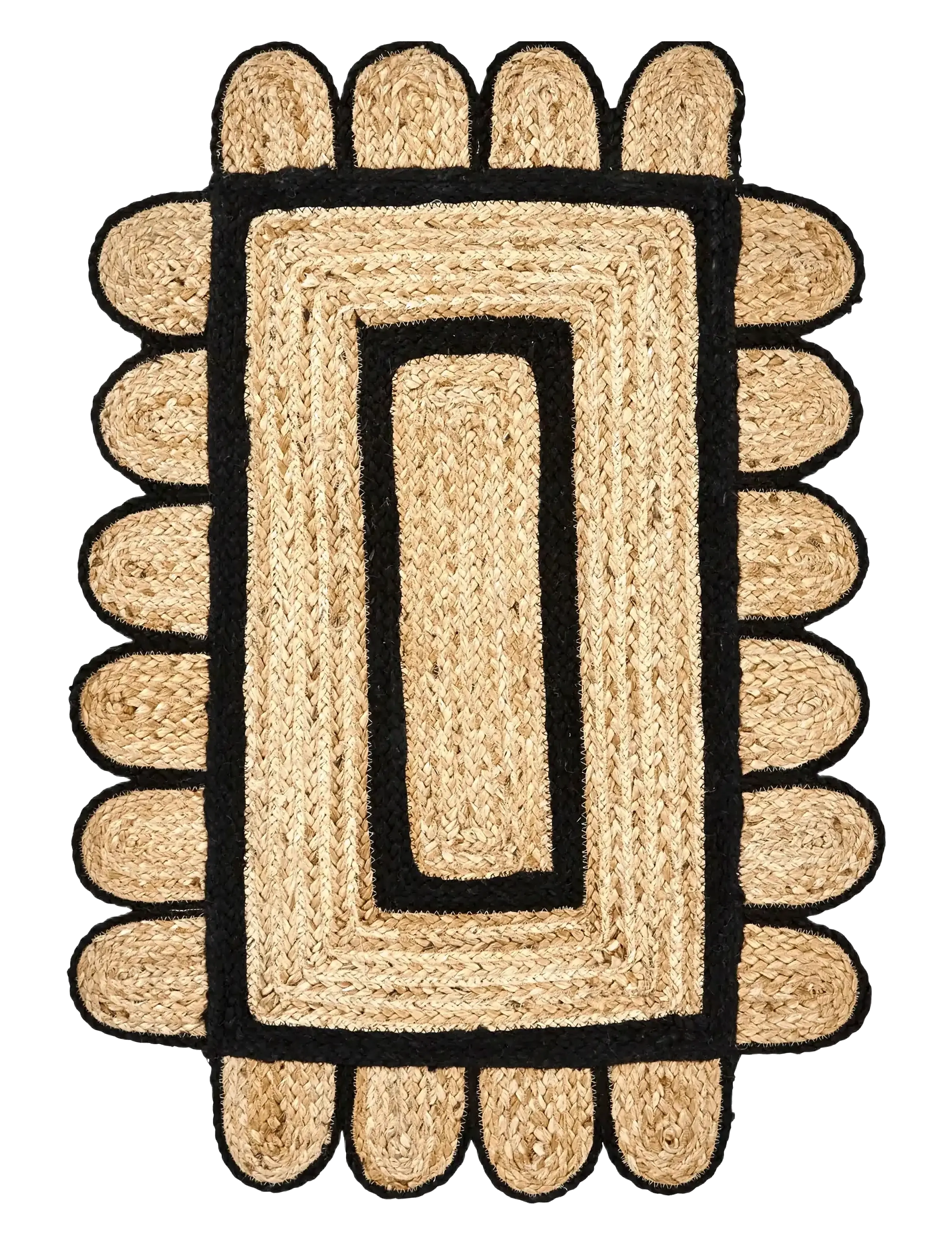 HOUSE DOCTOR Tæppe, Hddenta, Sort;Natur Beige - 90X60X0CM - Unisex