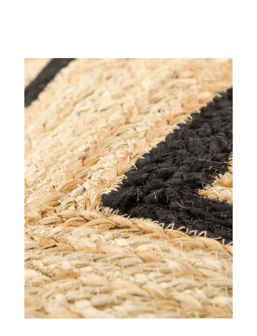 house doctor - Door mat, HDDenta, Black, Nature - türmatten - black, nature - 1