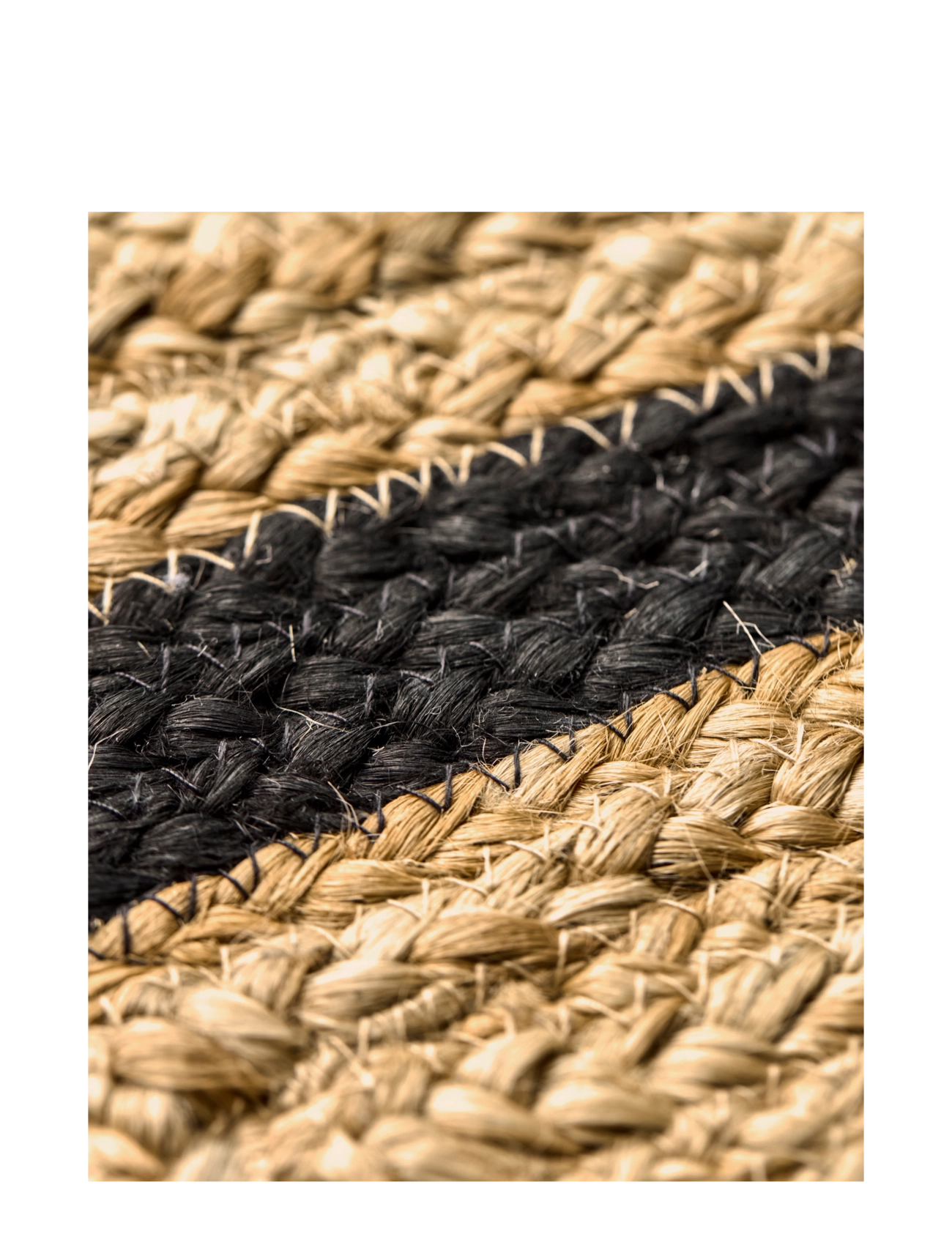 house doctor - Tæppe, HDDenta, Sort;Natur - dørmåtter - black, nature - 2