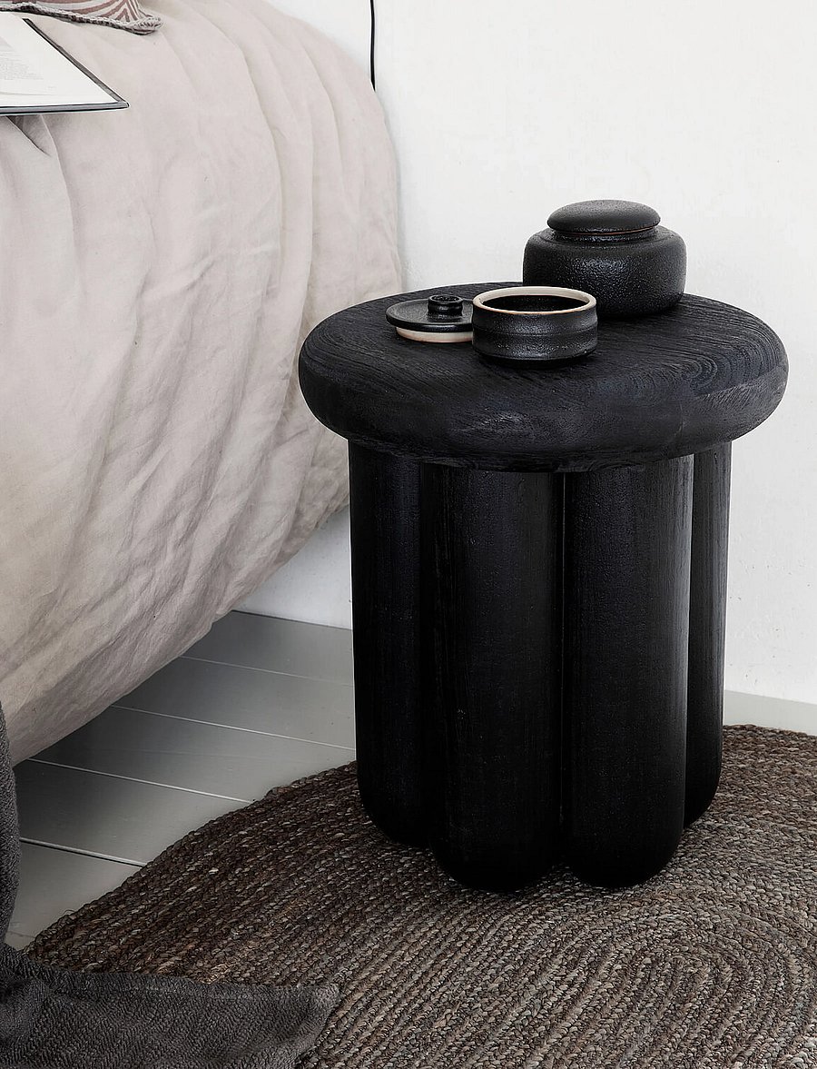 house doctor - Side table, HDPhant, Black - tische - black - 3