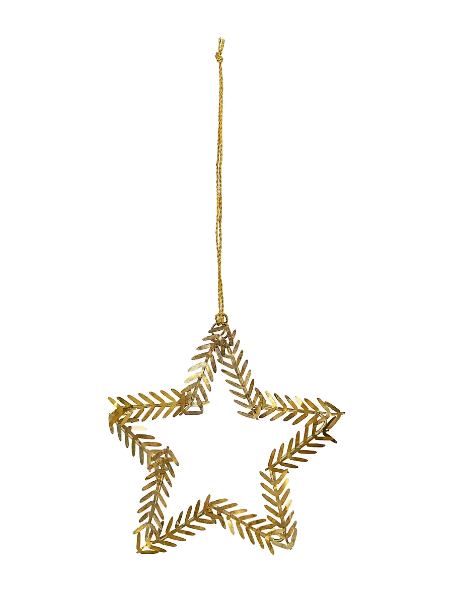 house doctor - Christmas ornament, HDLamet, Brass - brown - 1