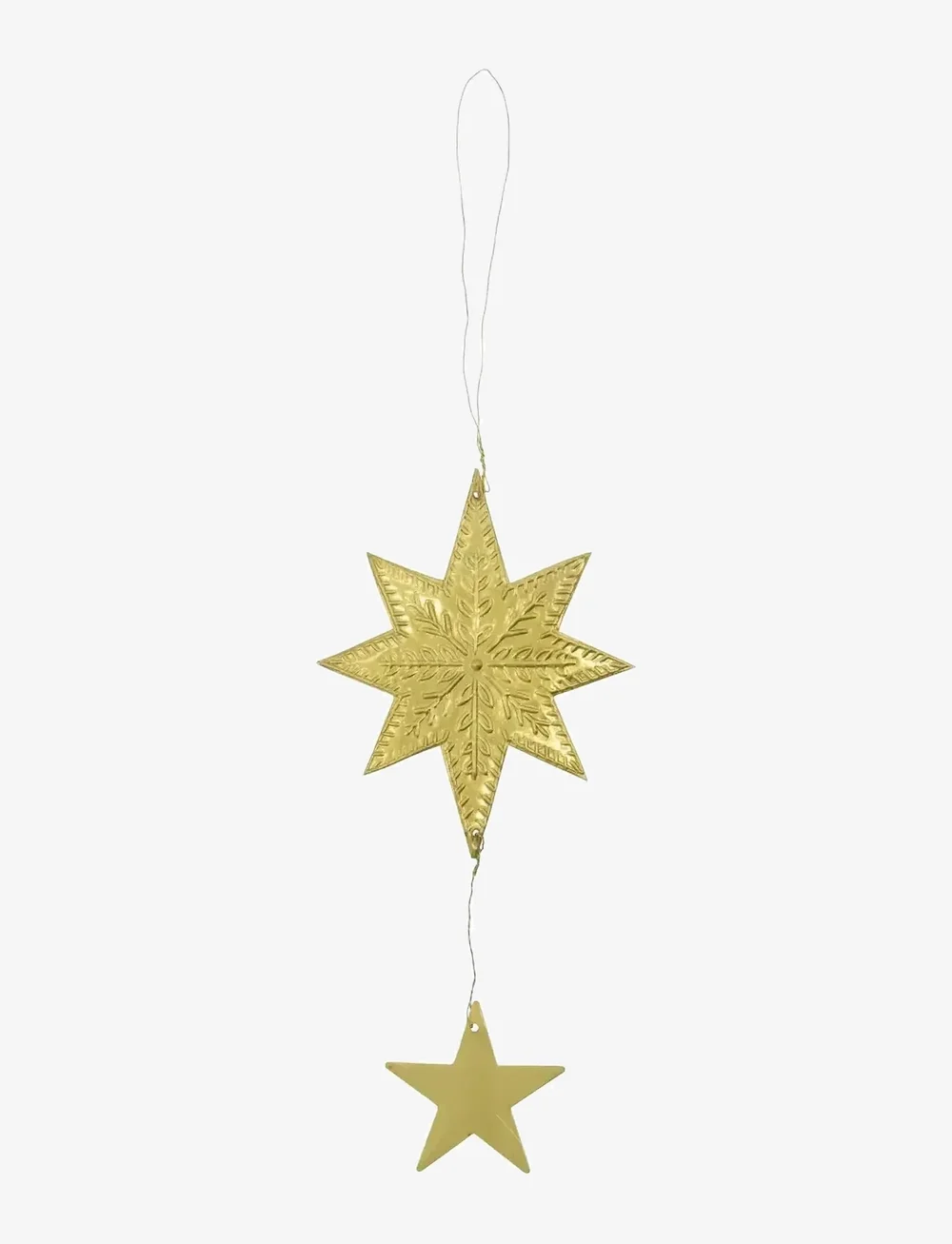 house doctor - Ornaments, HDBird, Star, Heart, Antique brass finish - joulupallot - antik mÄssingsfÄrg - 1