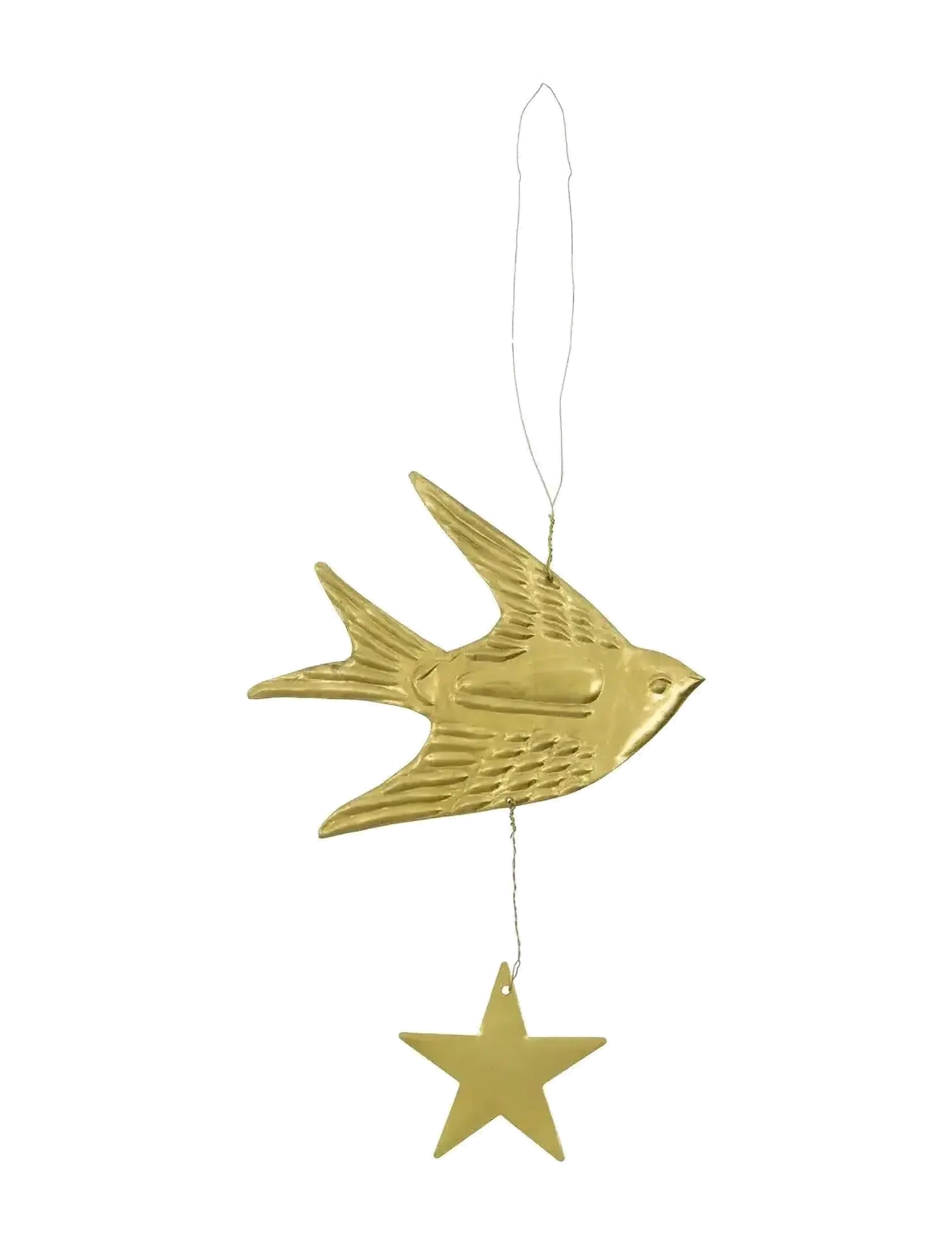 house doctor - Christmas ornament, HDBird, Star, H - gold - 4