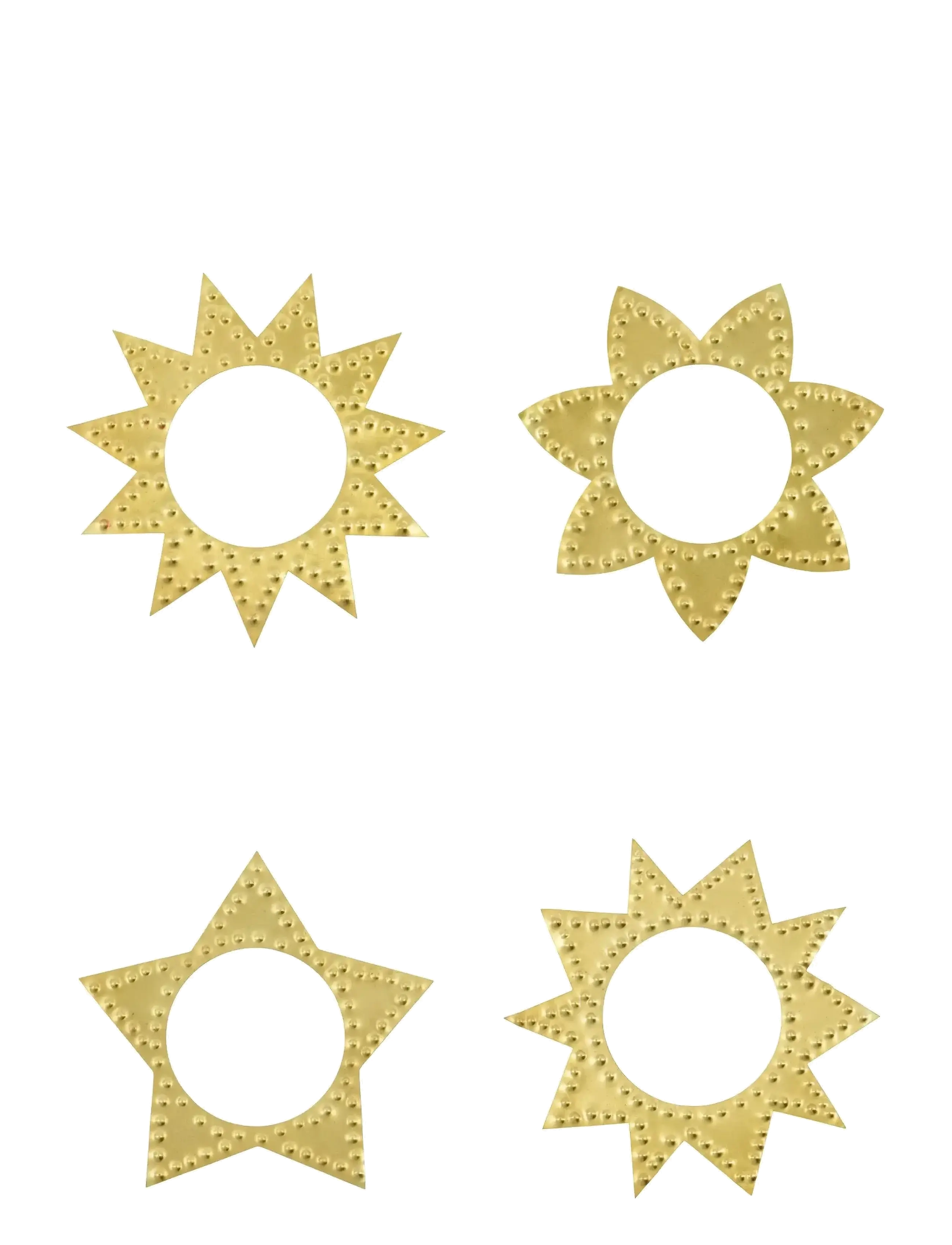 HOUSE DOCTOR Servietringe, Hdring, Antik Messingfinish Gold - 8.5X8.5X1CM - Unisex