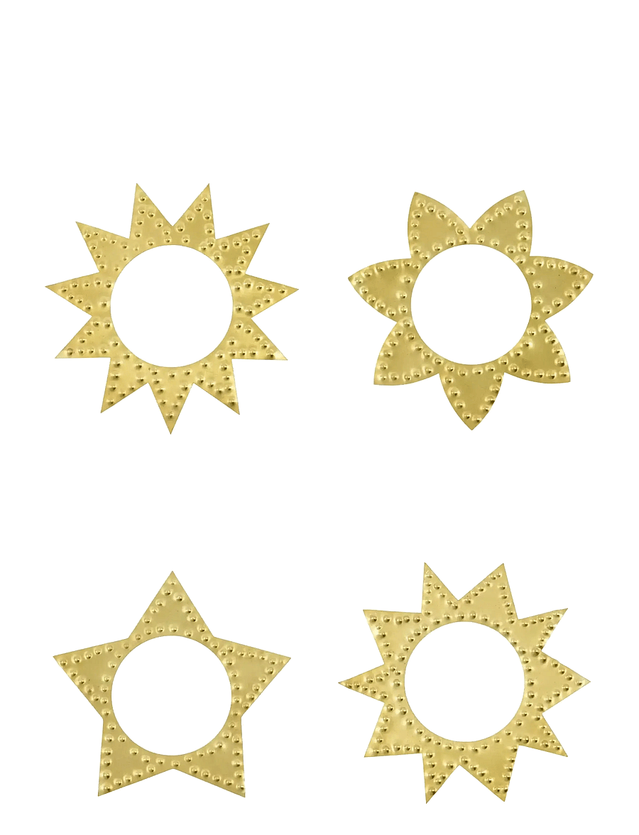 house doctor - Napkin rings, HDRing, Antique brass finish - salvrätikute rõngad ja hoidikud - gold - 1