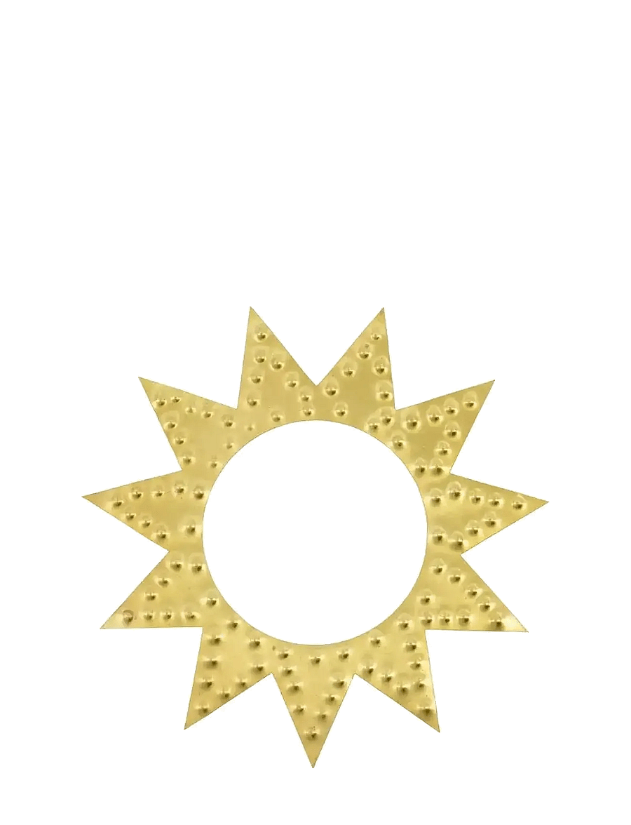 house doctor - Napkin rings, HDRing, Antique brass finish - salvrätikute rõngad ja hoidikud - gold - 2
