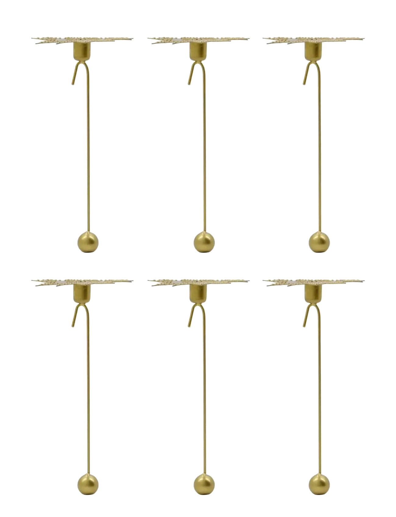 house doctor Candle holder, HDLeaves, Antique br - Einrichtung - GOLD / gold