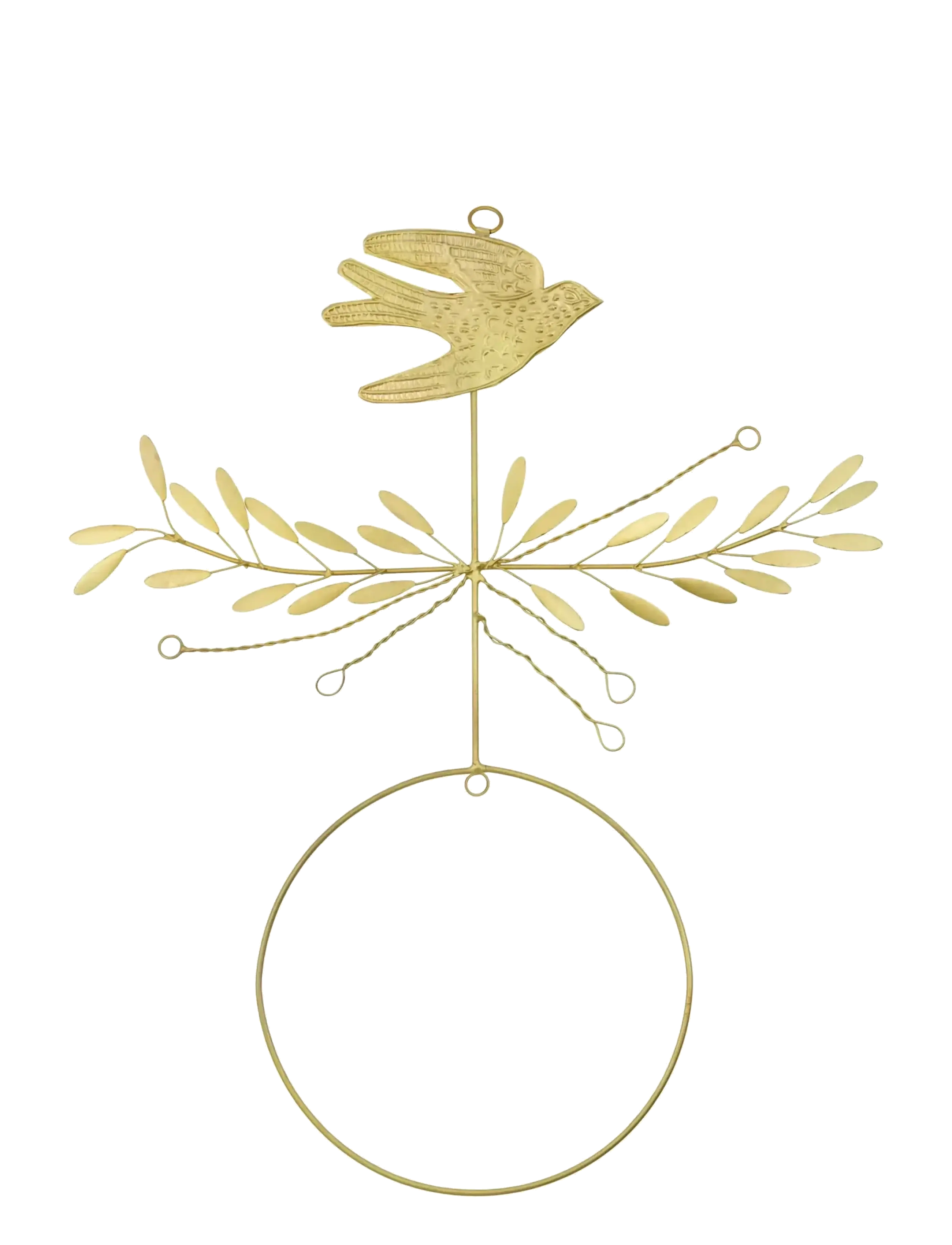 house doctor Mobile, HDBird, Brass finish - Weihnachtsdekoration - GOLD / gold