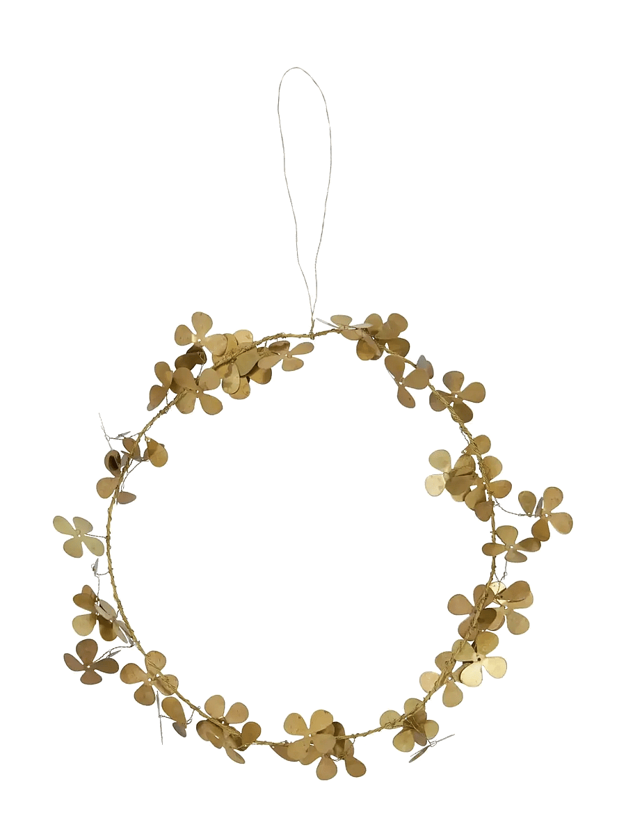house doctor - Wreath, HDClover, Brass finish - brown - 1