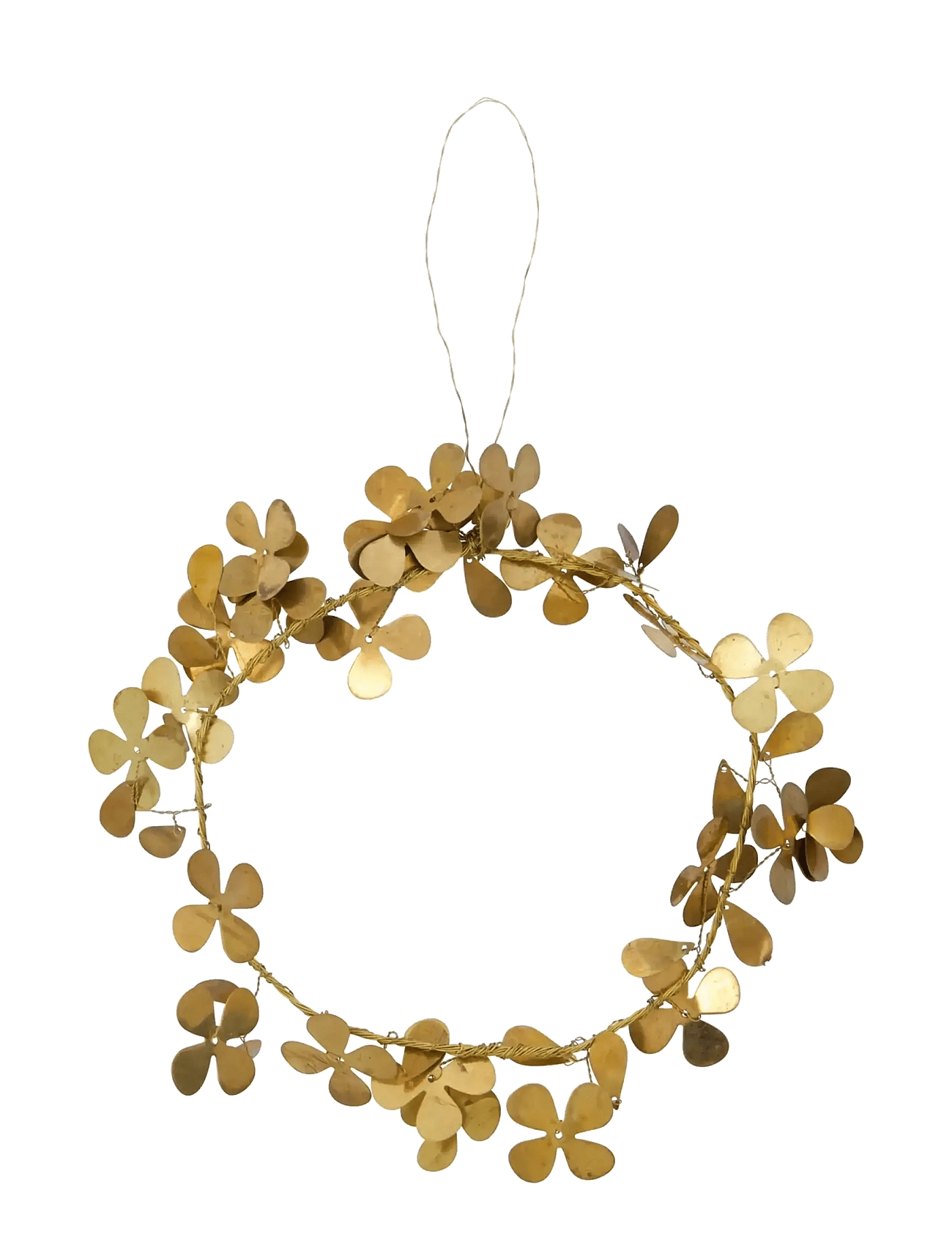 House Doctor - Wreath, Hdclover, Brass