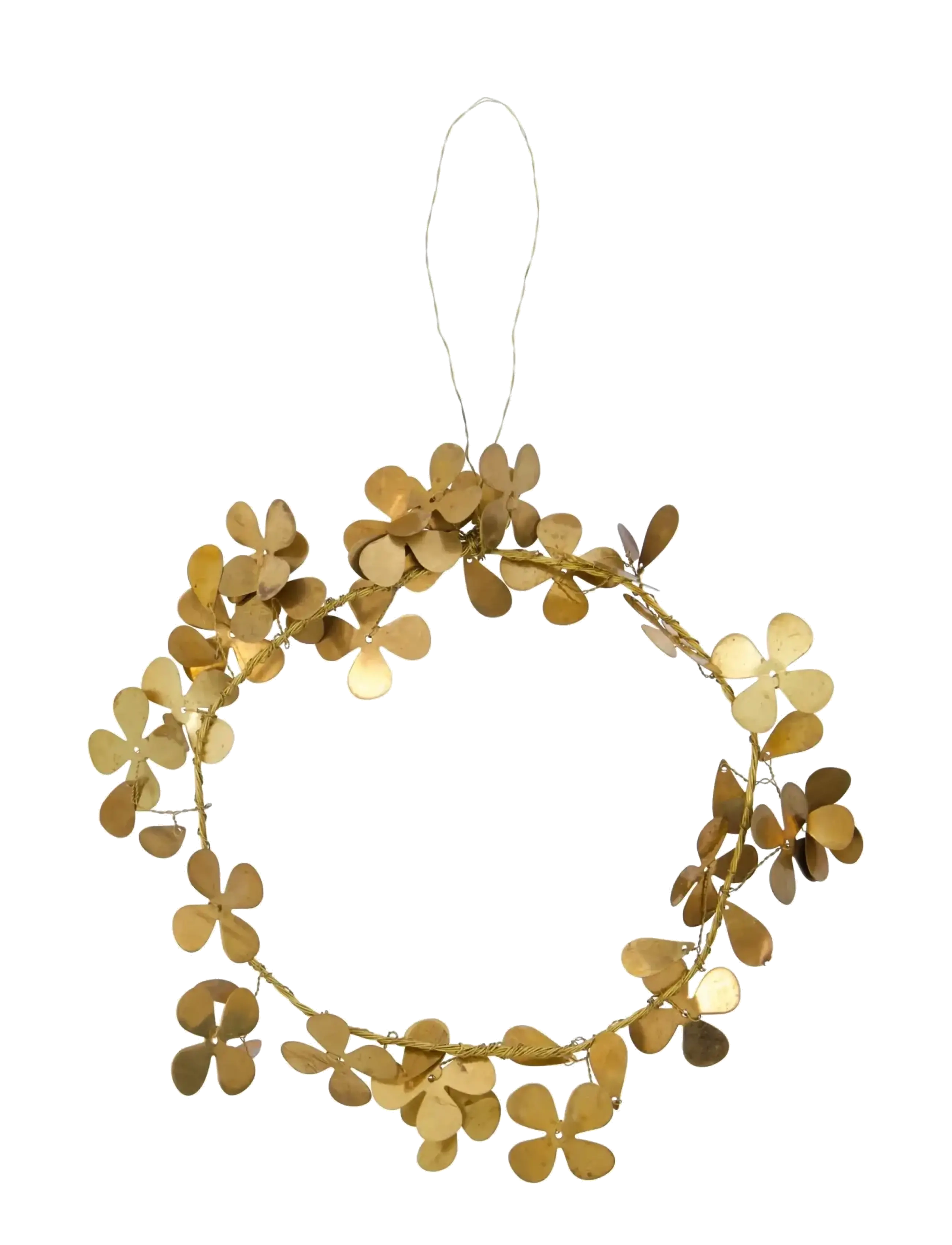 house doctor Wreath, HDClover, Brass finish - Interior - BROWN / gold