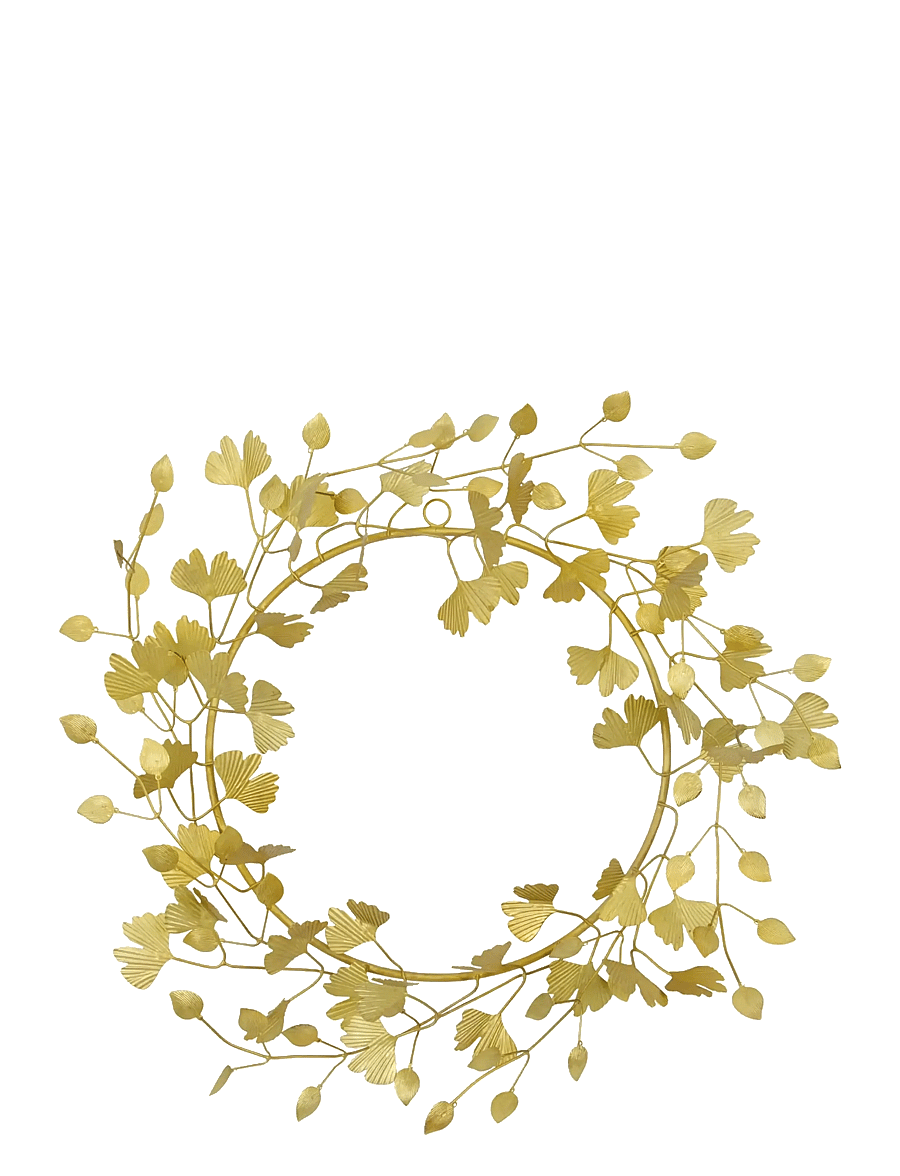 house doctor - Wreath, HDTwigs, Brass finish - valentinstaggeschenke - brown - 1