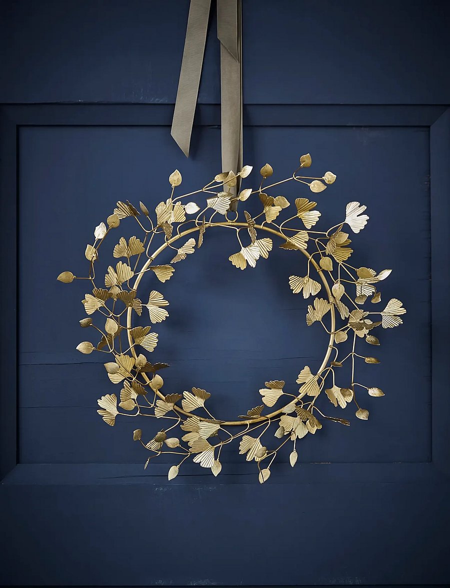 house doctor - Wreath, HDTwigs, Brass finish - valentinstaggeschenke - brown - 2
