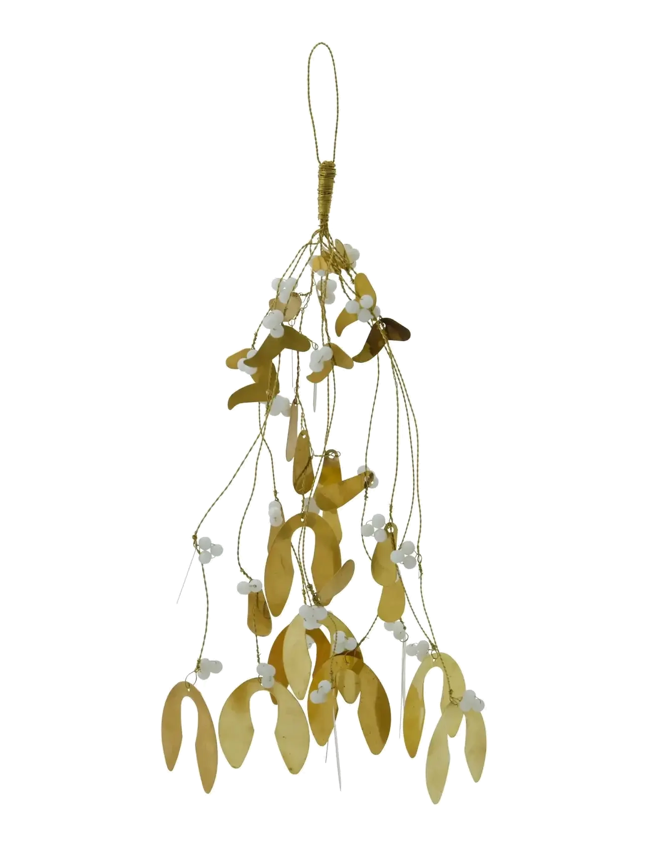 house doctor Christmas ornament, HDMistletoe, Br - Weihnachtsdekoration - BROWN / gold