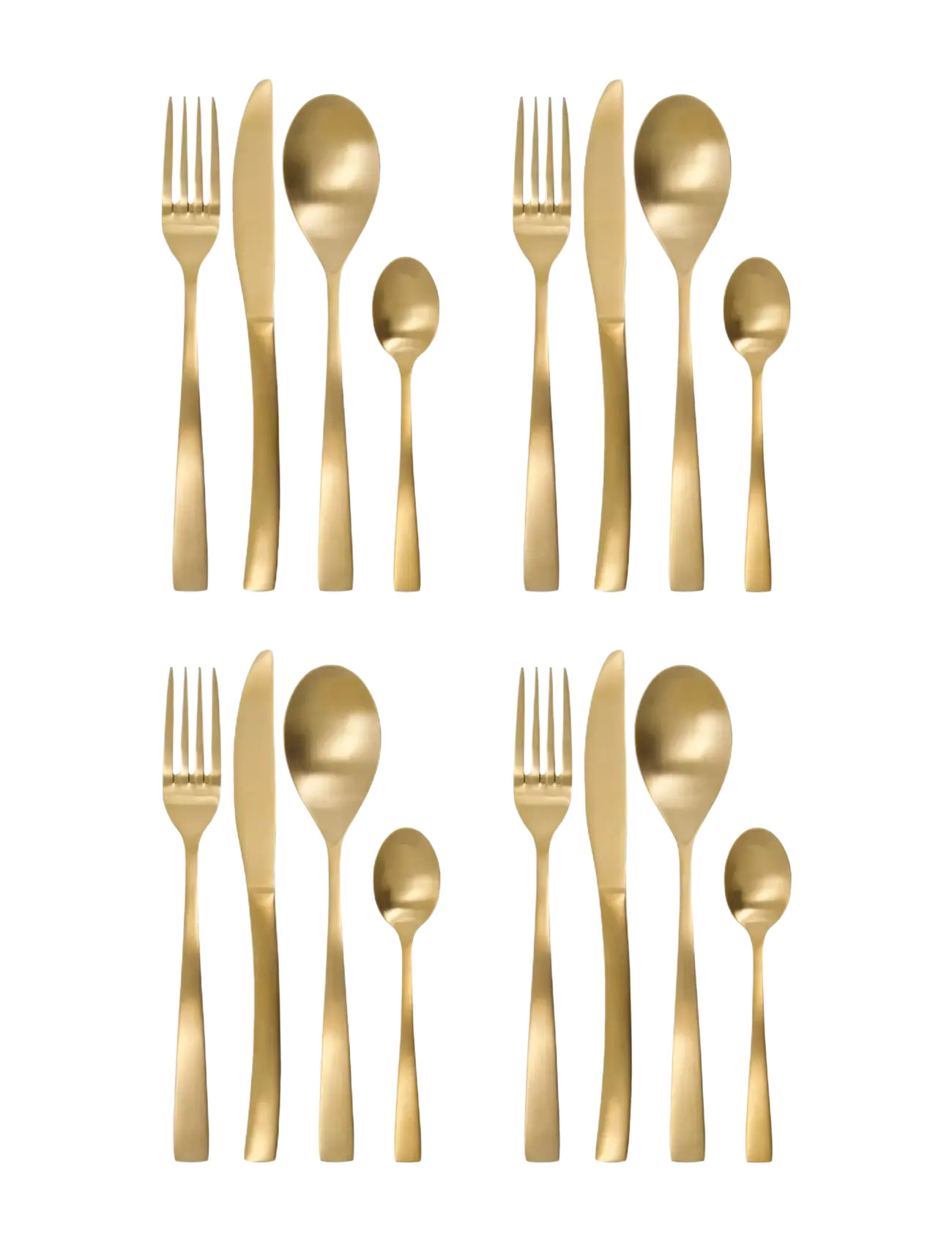 HOUSE DOCTOR Bestiksæt, Hdgolden, Gylden Gold - One Size - Unisex