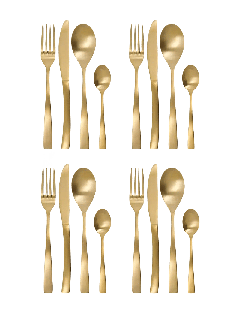 house doctor - Cutlery set, HDGolden, Golden - nach preis einkaufen - golden - 0