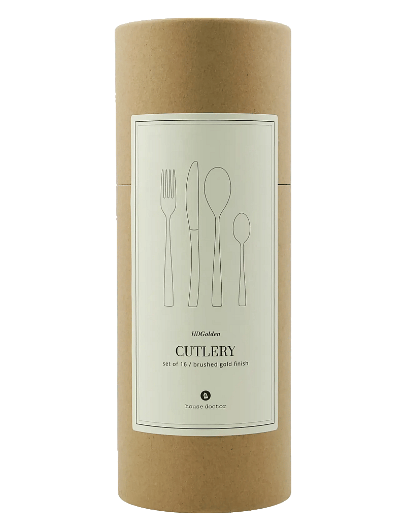 house doctor - Cutlery set, HDGolden, Golden - nach preis einkaufen - golden - 1