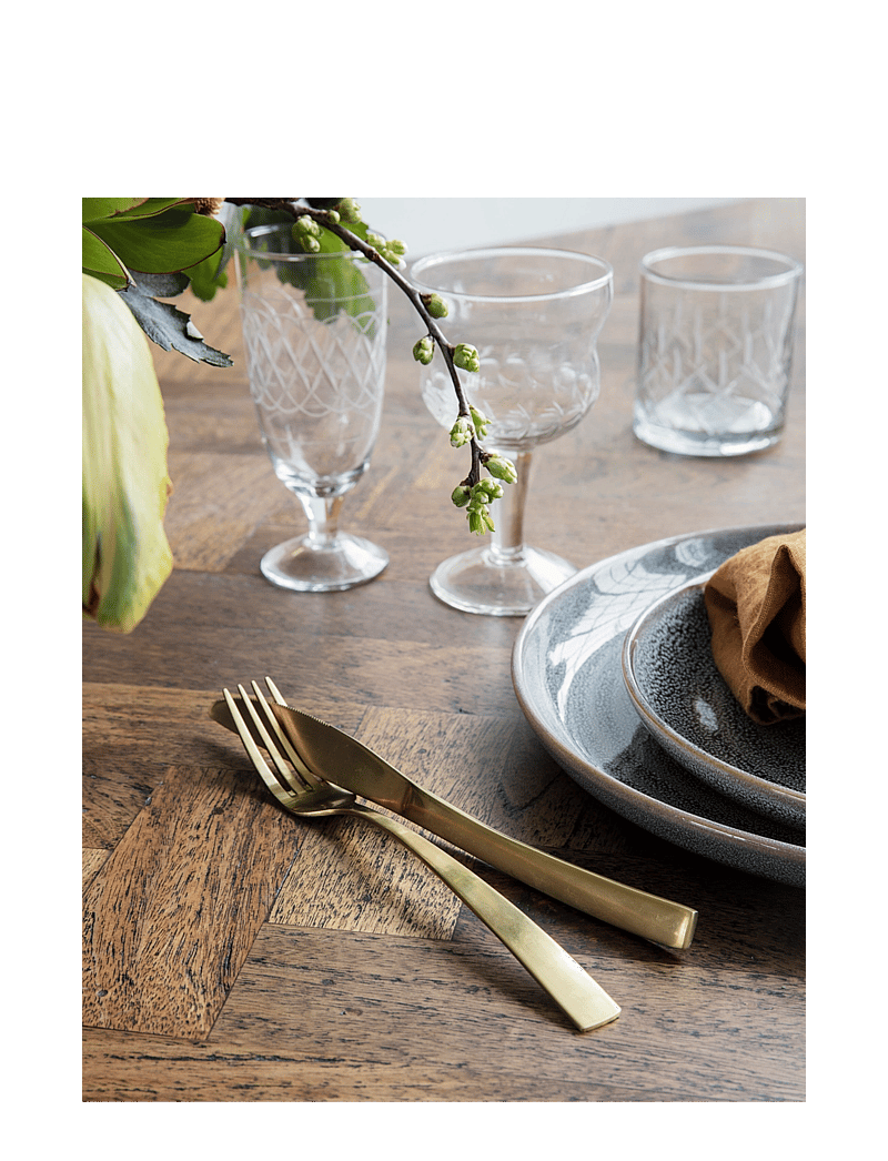 house doctor - Cutlery set, HDGolden, Golden - nach preis einkaufen - golden - 3