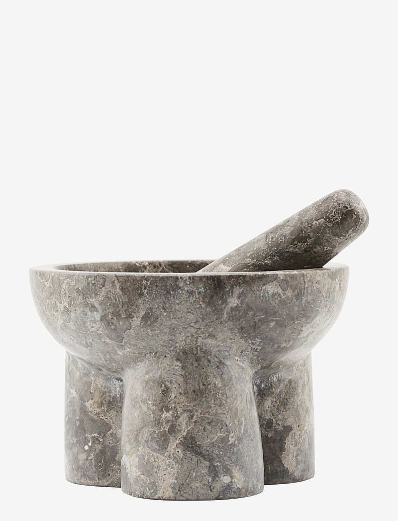 house doctor - Kulti Mortar w. pestle/Brown - grey/brown - 0