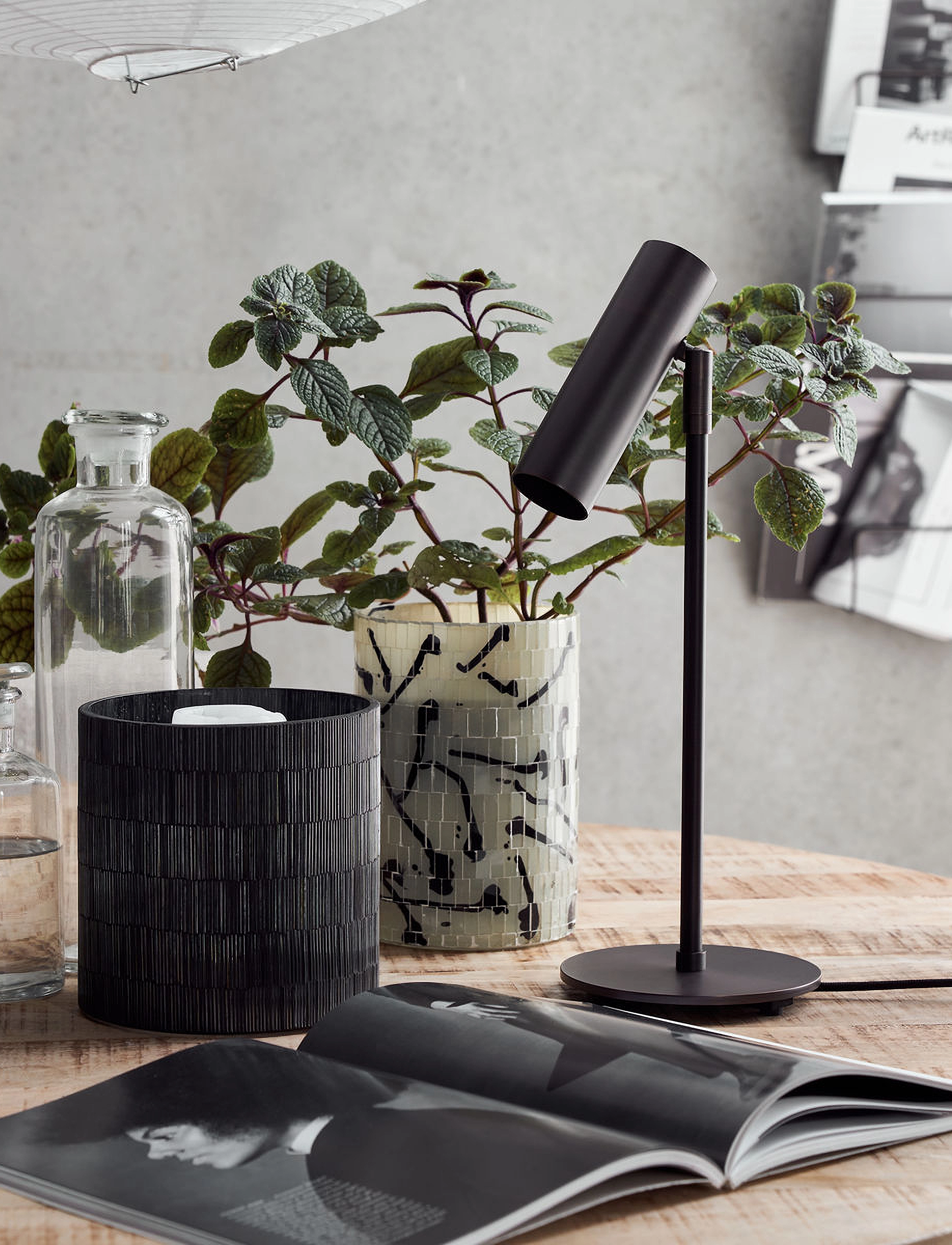 house doctor Table Lamp, Hdnorm, Black Antique, 14X14X38.4 cm, Lamps, Schwarz - Homeware