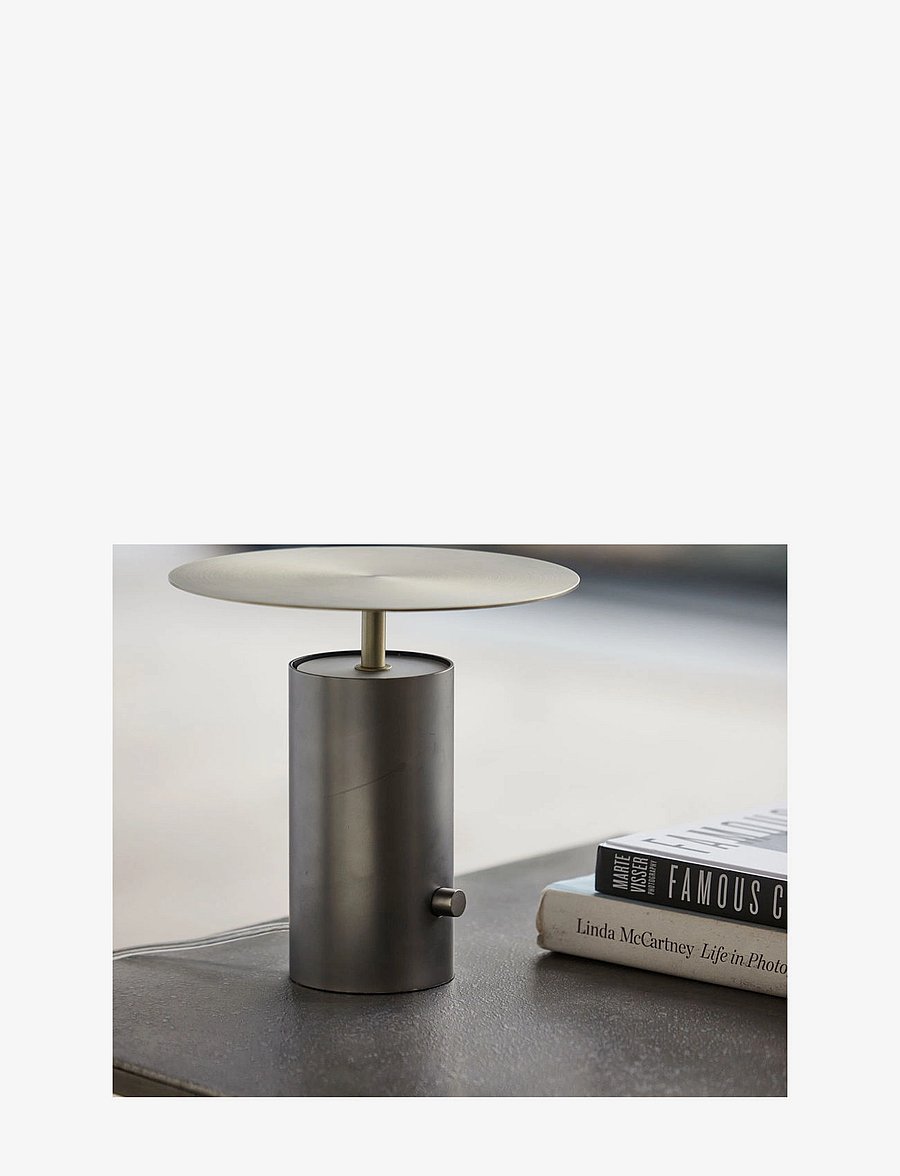 house doctor - Table lamp, Tacker, Gunmetal - gunmetal - 4