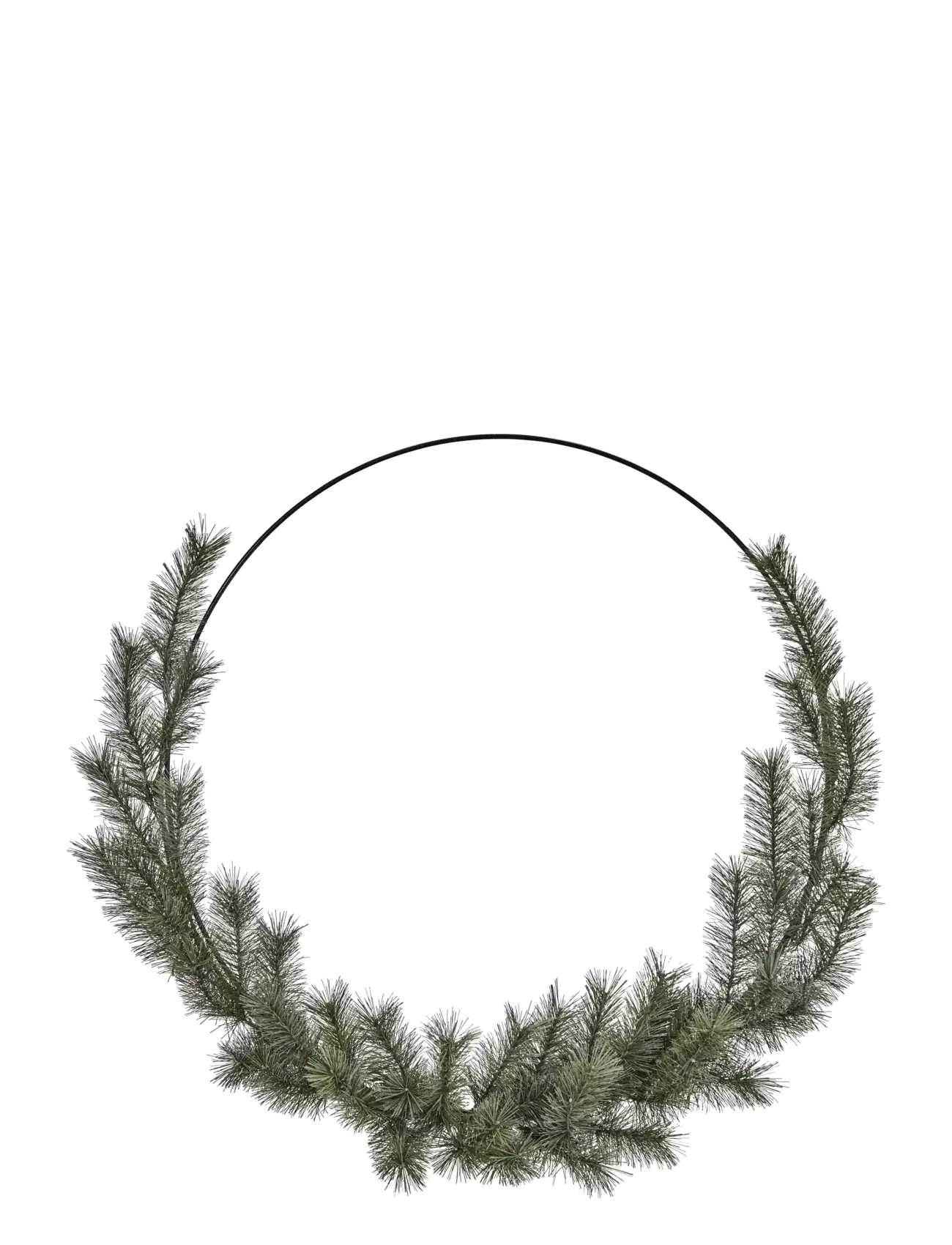 house doctor Wreath w. LED, HDGiant, Nature - Gemütliches Zuhause - NATUR / green