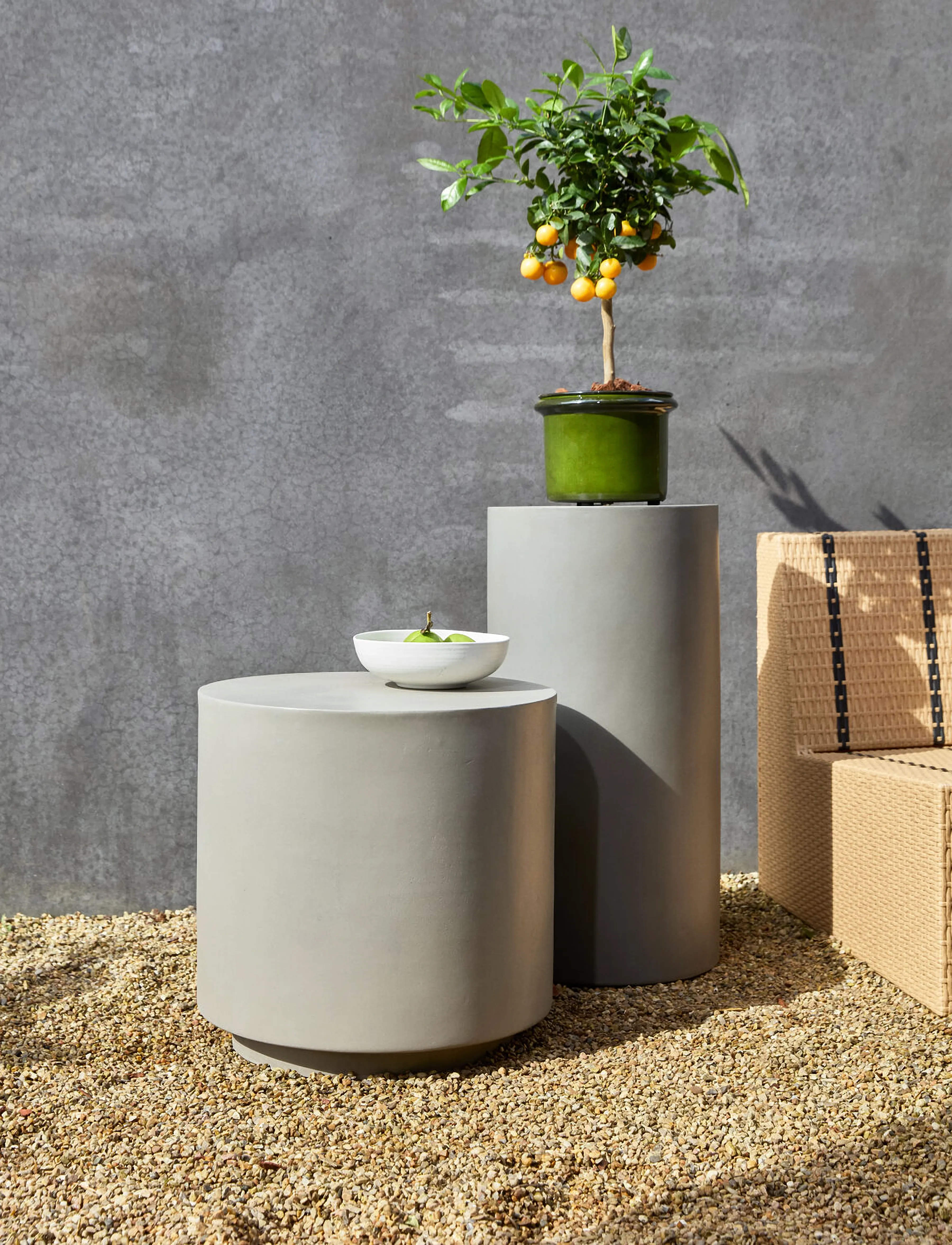 house doctor - Table, HDOut, Grey - sidobord & småbord - grey - 0
