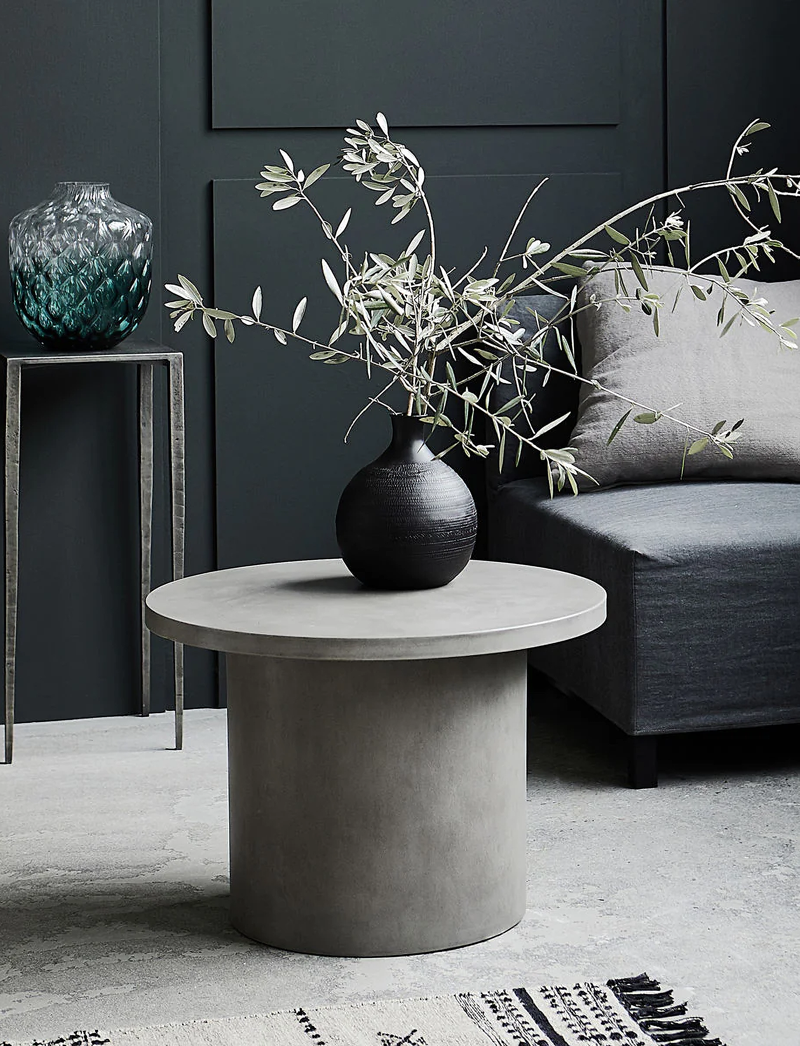 house doctor - Table, HDStone, Grey - möbler - grey - 2