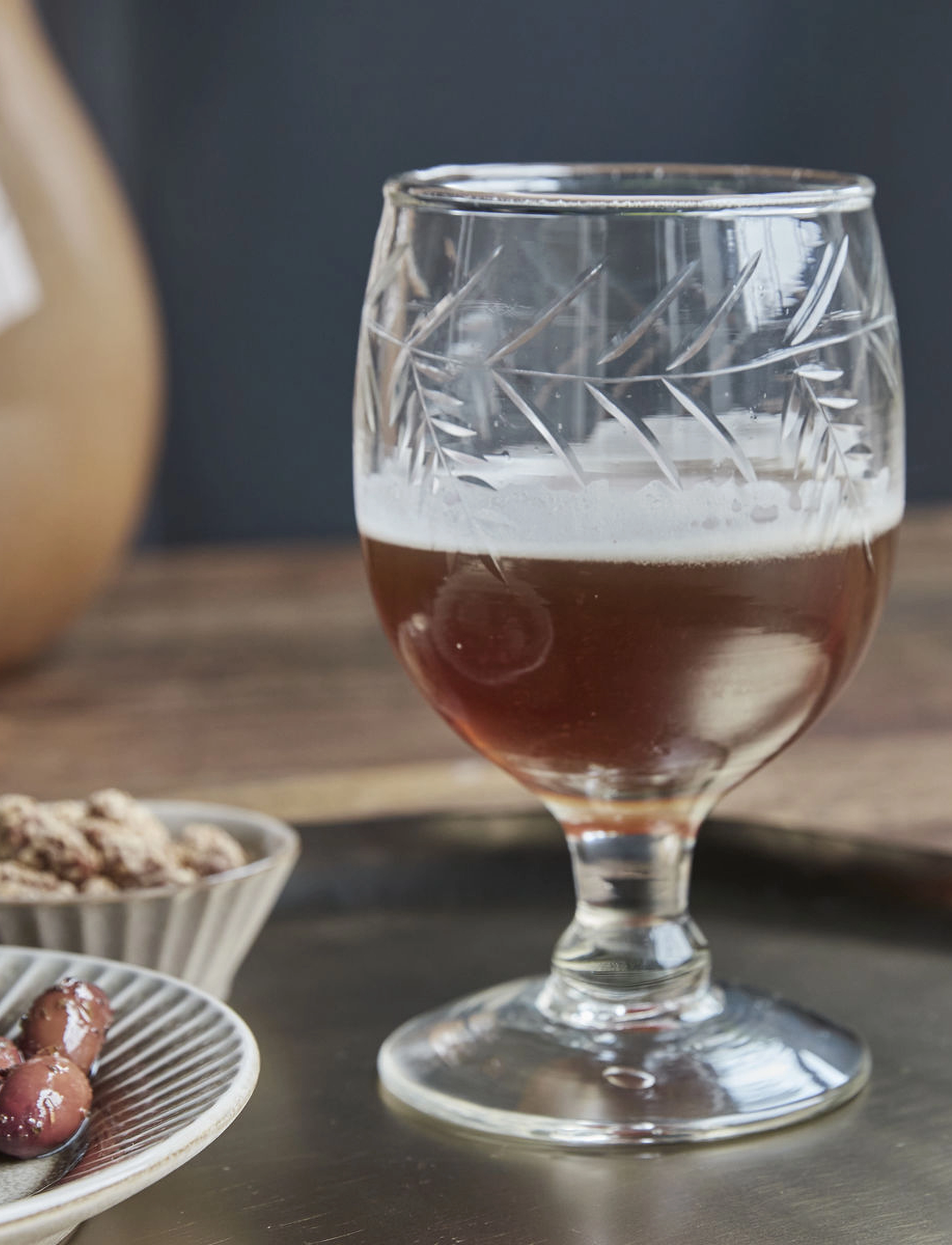 house doctor Wine/Beer Glass, Hdvintage, Clear, 35 CL, Wine Nackt - White Glasses, Homeware