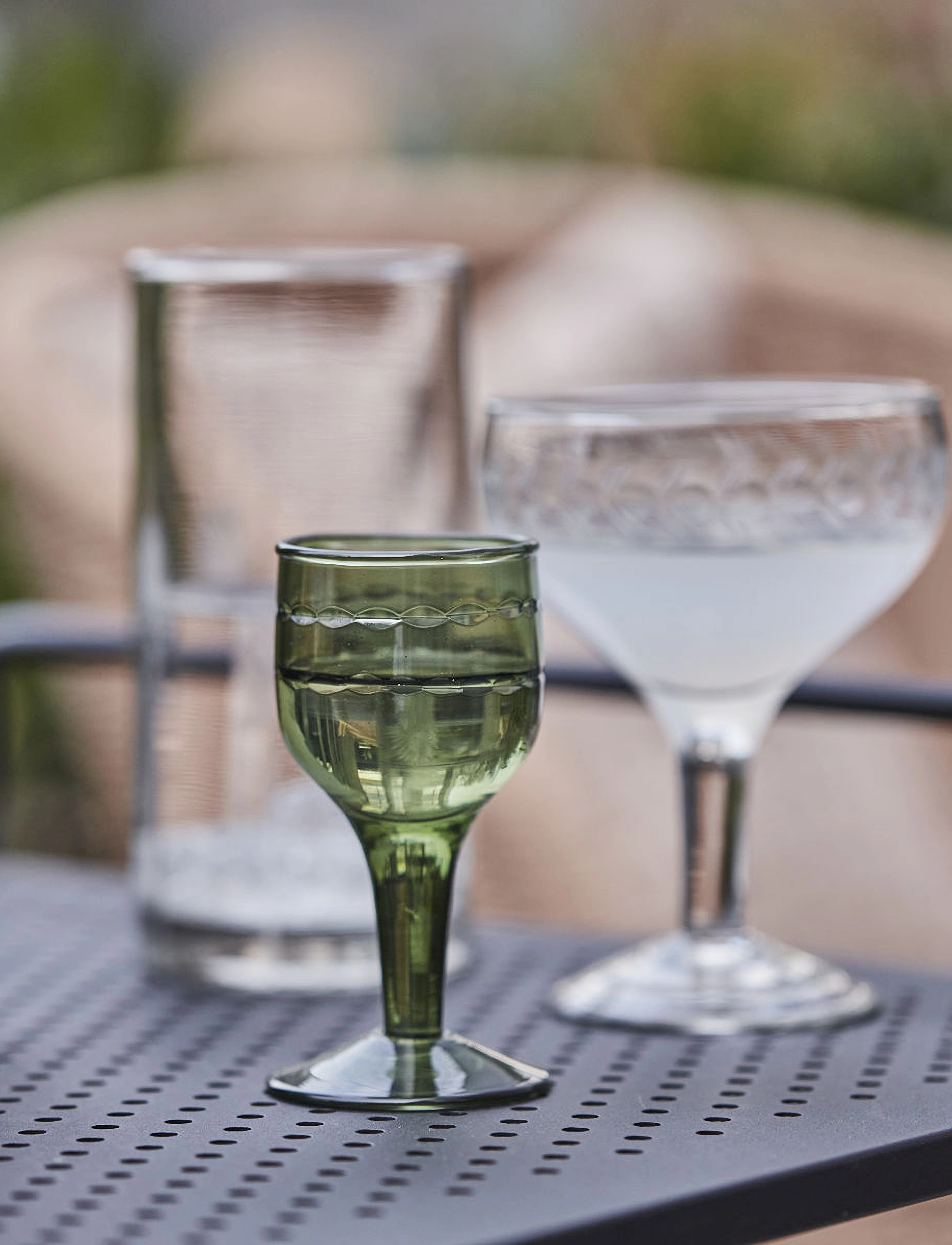 house doctor Liqueur Glass, Hdvintage, Green, 4.8X4.8X10 cm, Green, Glas > Likørglas, Unisex