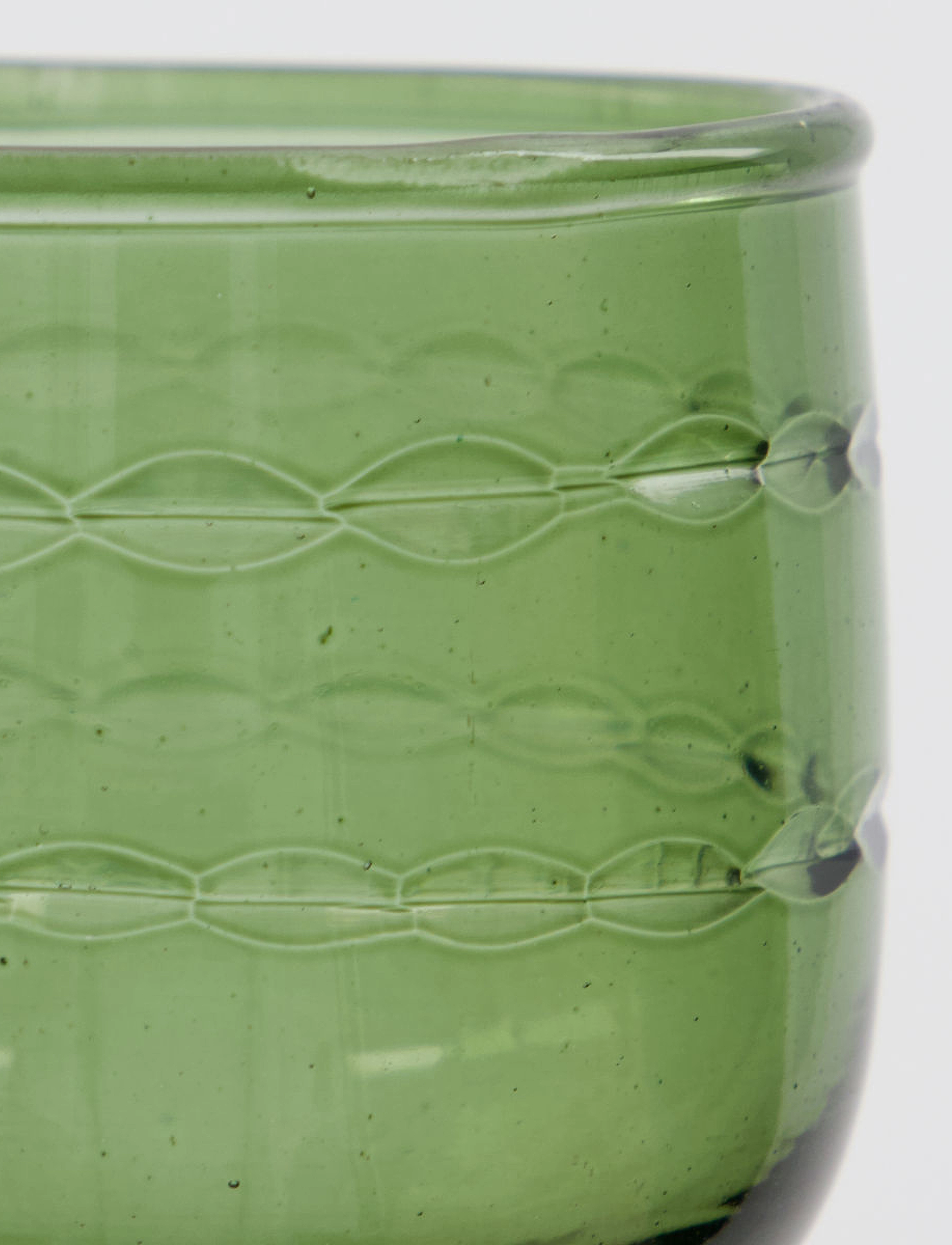 house doctor - Liqueur glass, HDVintage, Green - viskio ir konjako stiklinės - green - 3