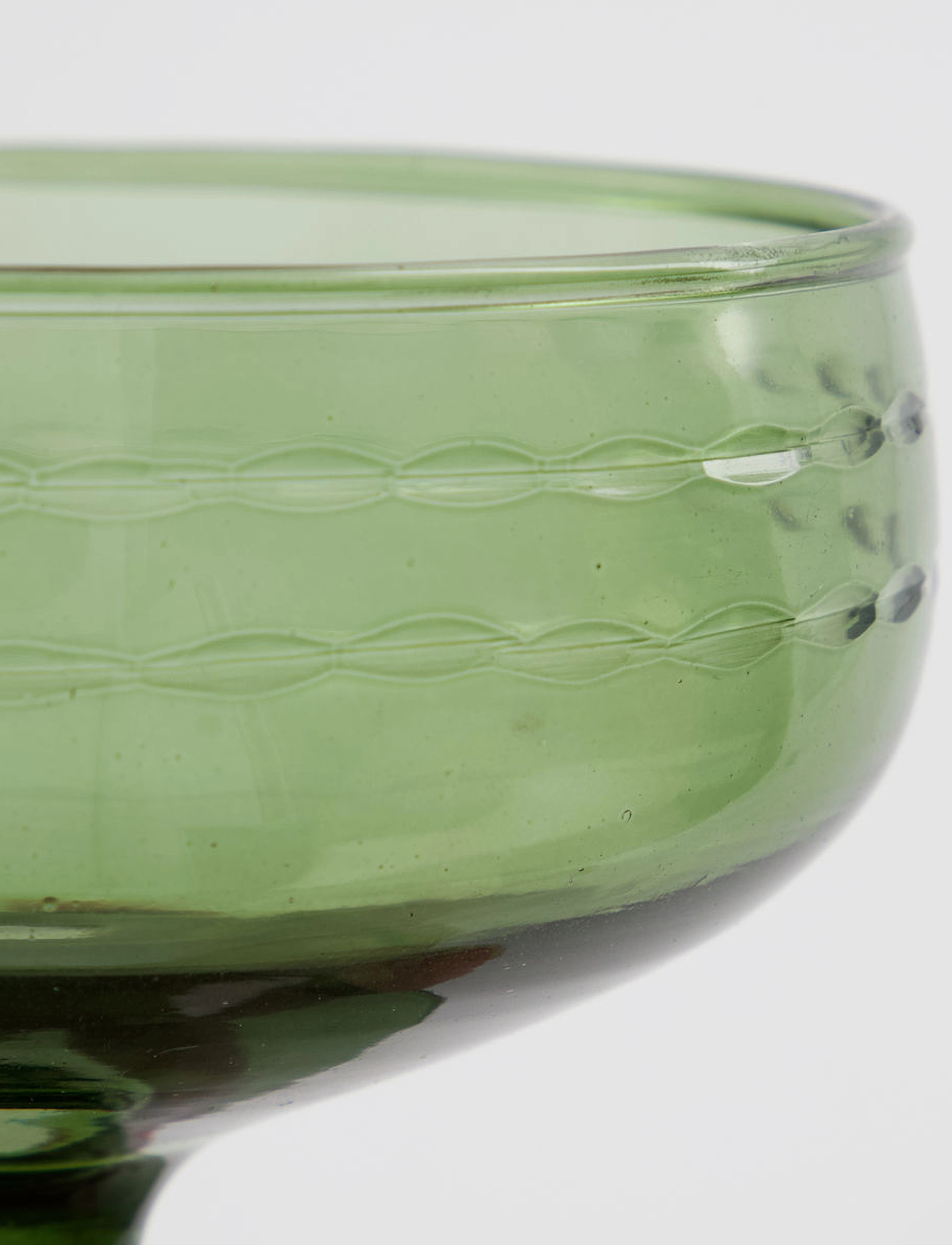 house doctor - Dessert bowl, HDVintage, Green - pusryčių dubenėliai - green - 3