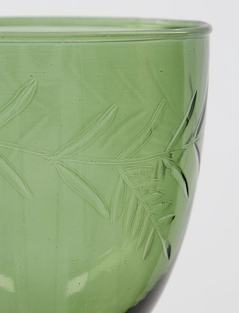 house doctor - White wine glass, HDVintage, Green - valge veini pokaalid - green - 4