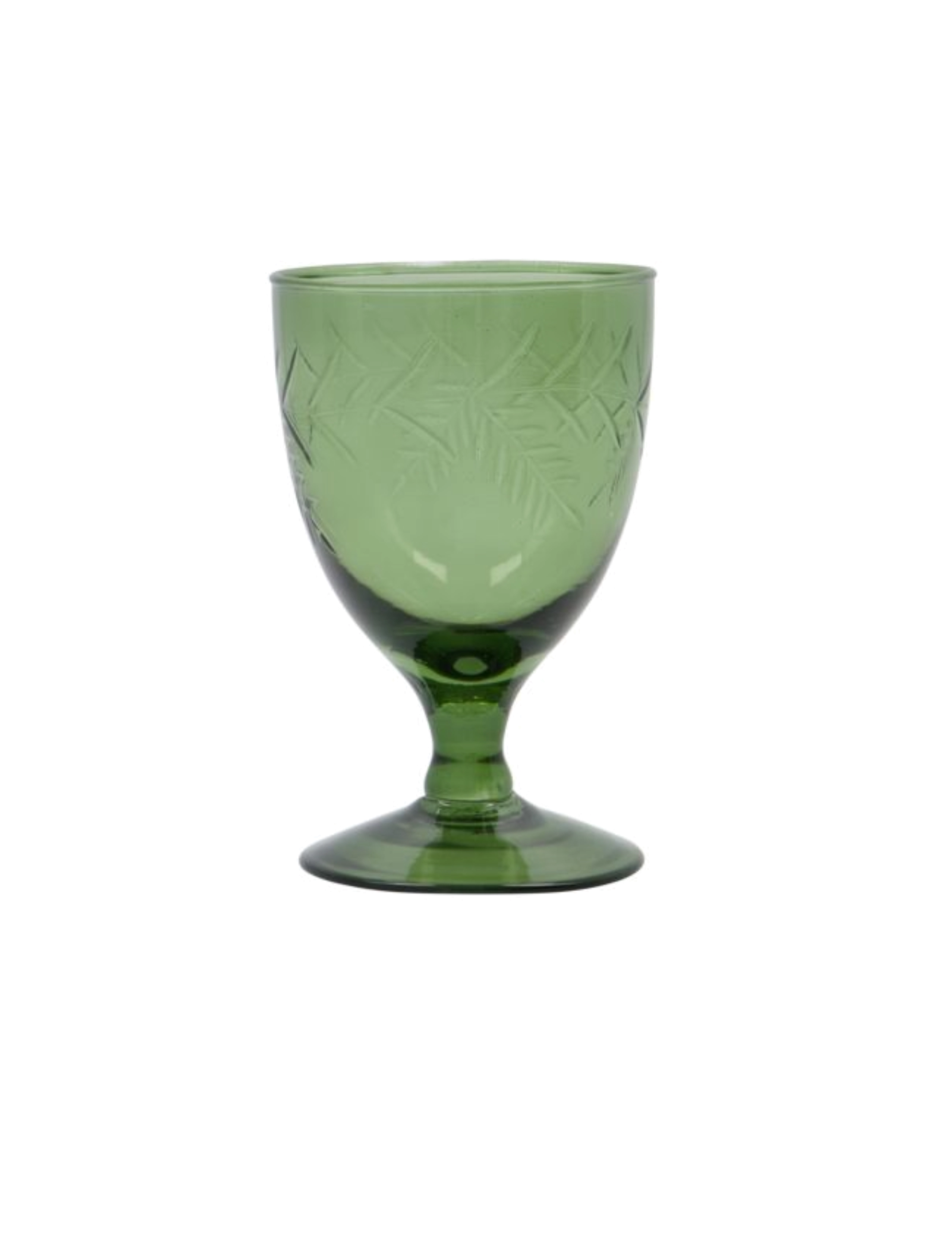 house doctor White wine glass, HDVintage, Green - Vis alt - GREEN / green