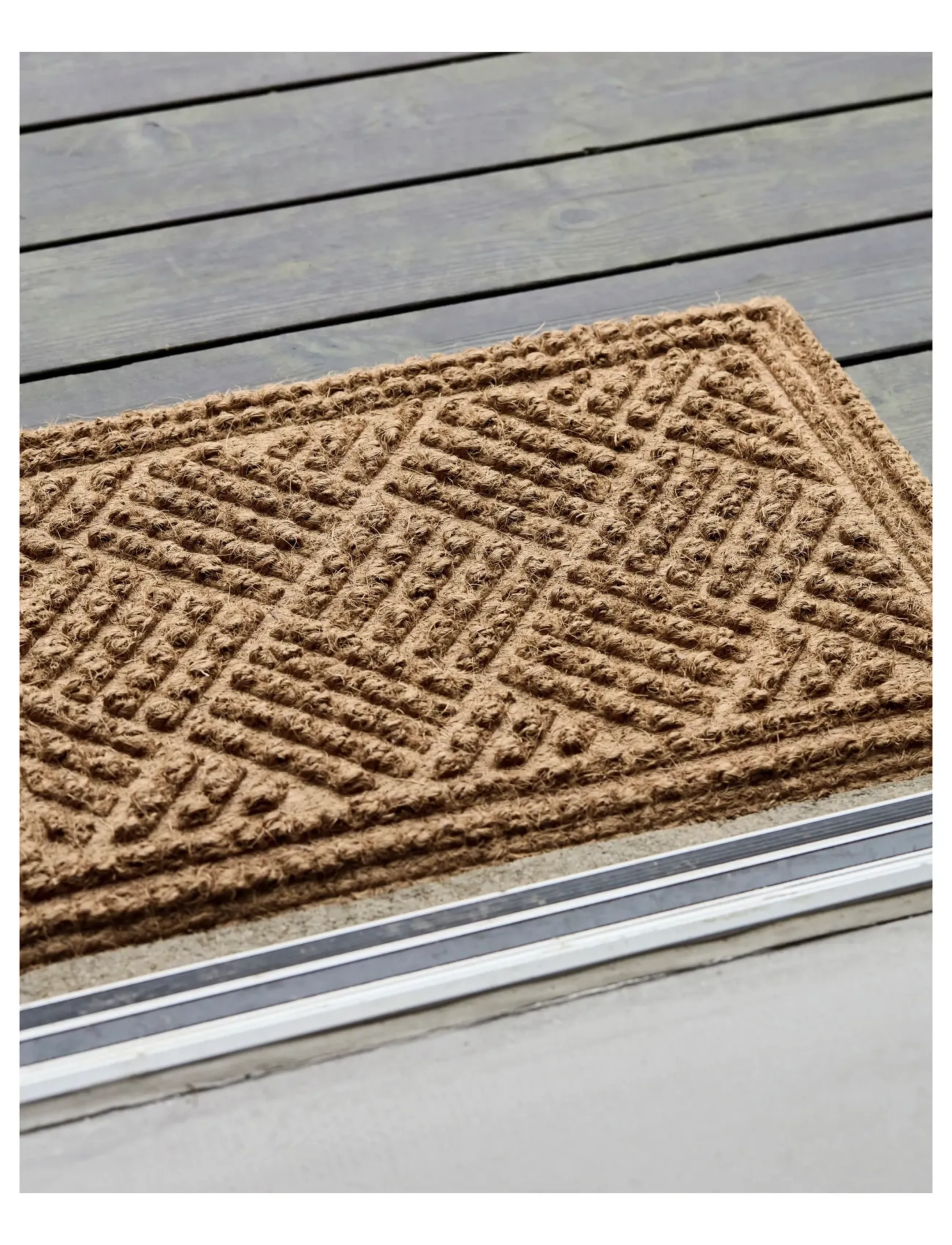 house doctor Dørmåtte, Hdclean, Natural, One Size, Brown, Tæpper > Dørmåtter, Unisex