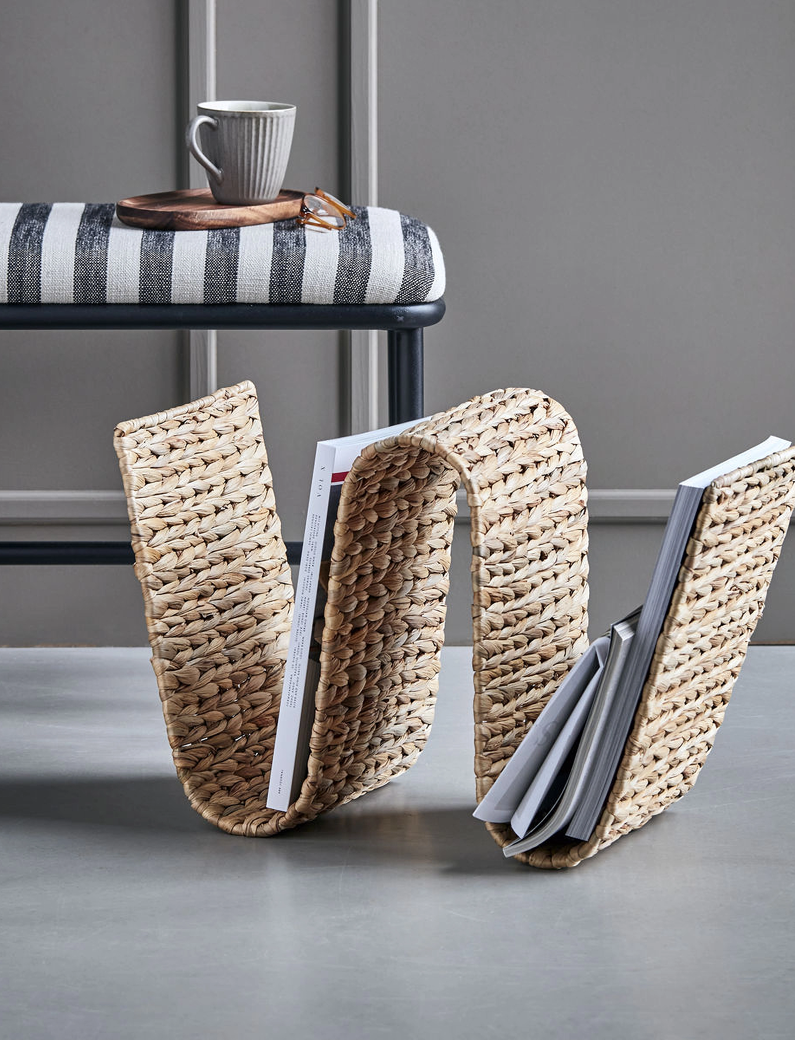 house doctor - Magazine holder, HDWave, Natural - natural - 3