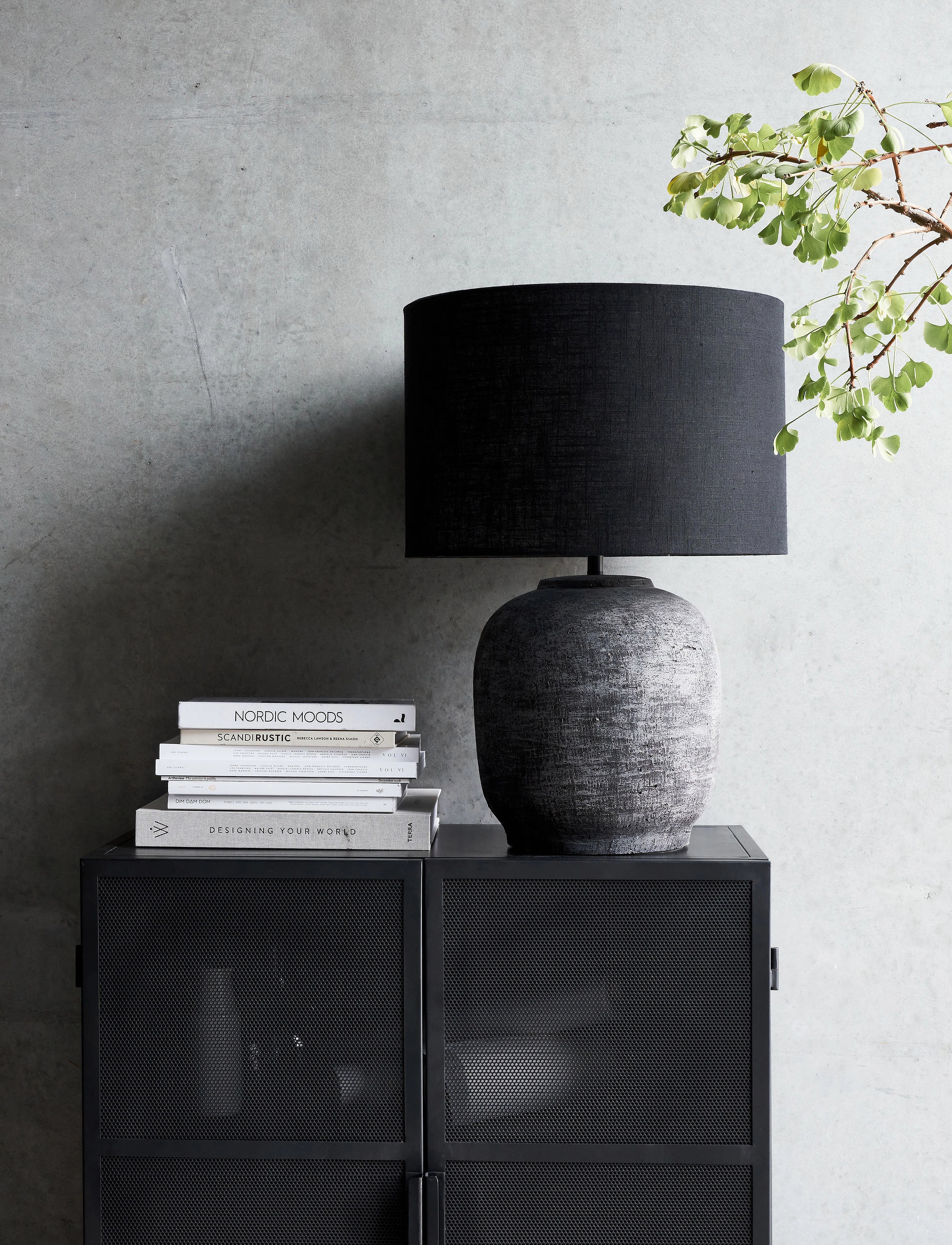 house doctor Bordlampe Inkl. Lampeskærm, Hdtahi, Sort, 65X46 cm, Lamps, Schwarz - Table Homeware