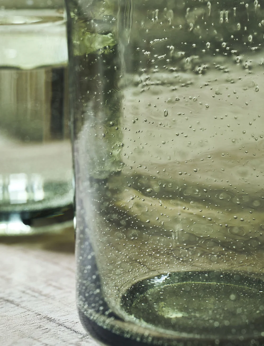 house doctor - Glass, Rain, Green - trinkgläser - green - 2