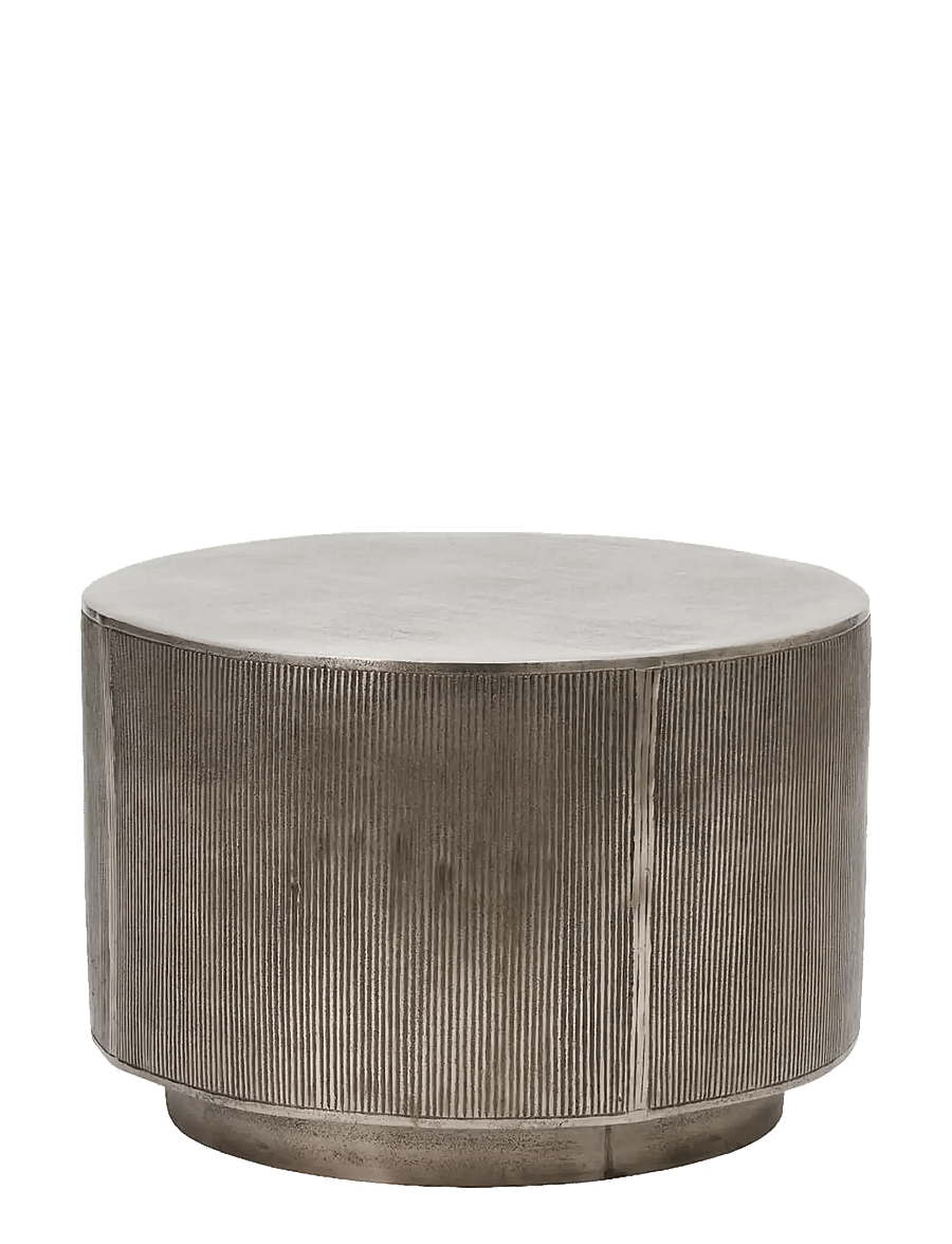 house doctor - Side table, HDRota, Brushed silver - brushed silver - 1