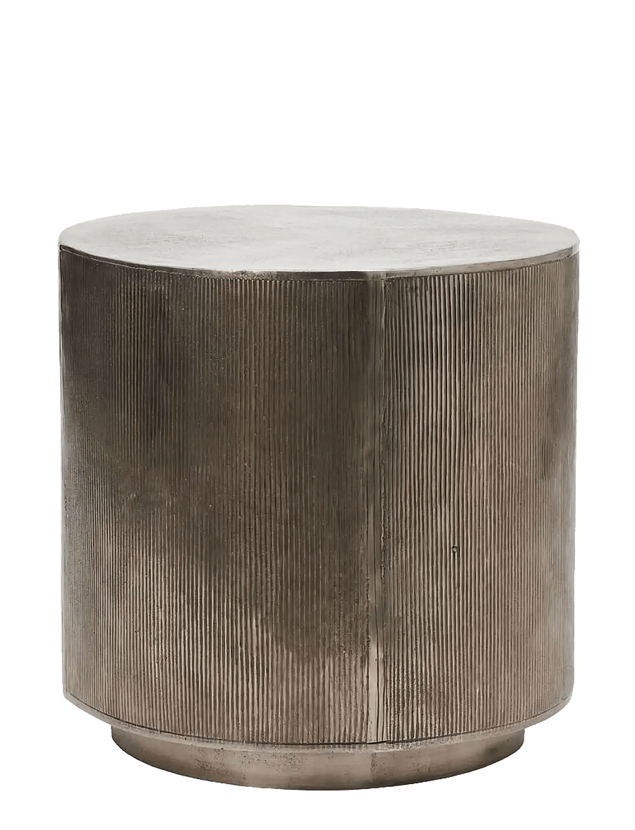 house doctor - Side table, HDRota, Brushed silver - brushed silver - 1